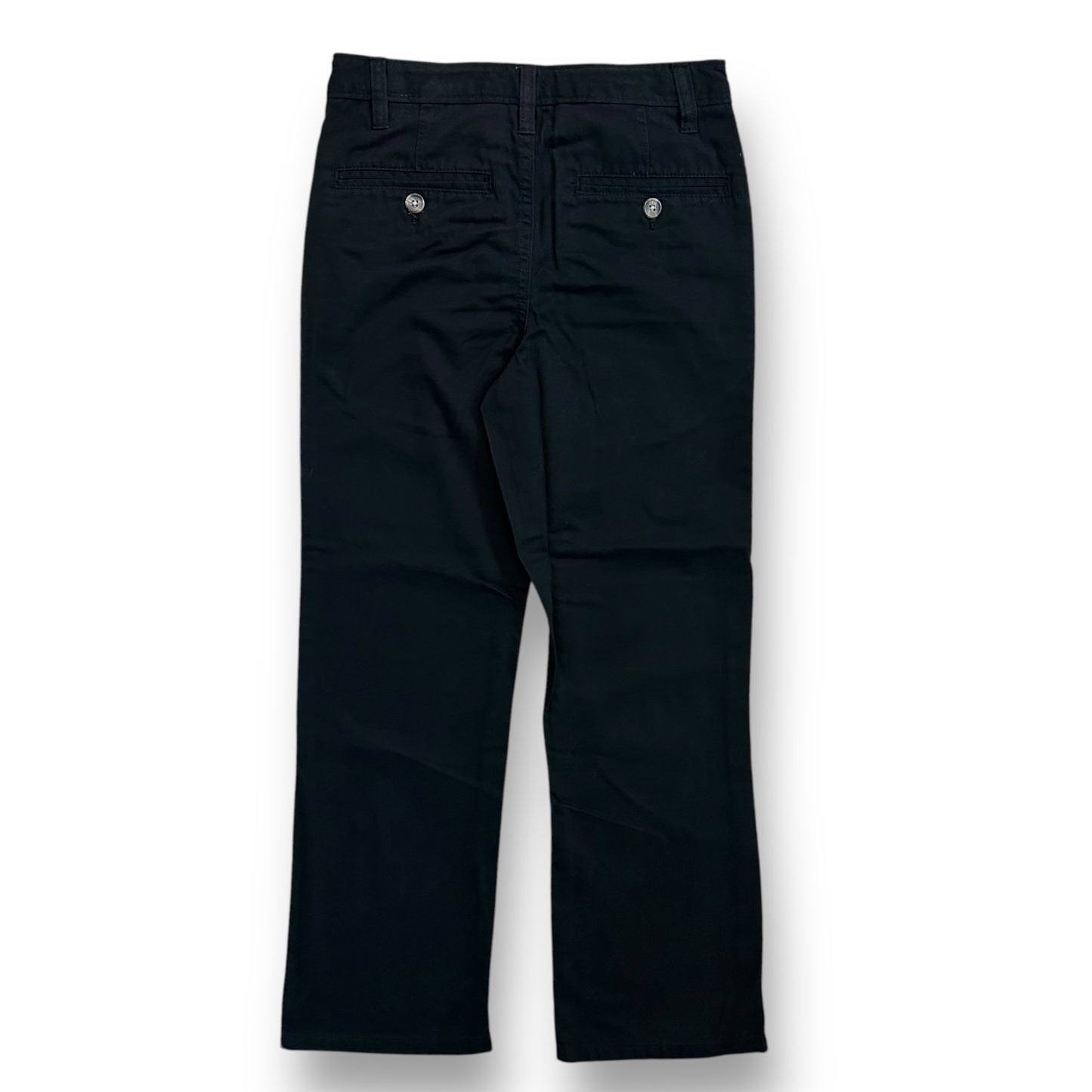 NEW! Boys Size 10 Youth Adjustable Waist Black Khaki Casual Dress Pants