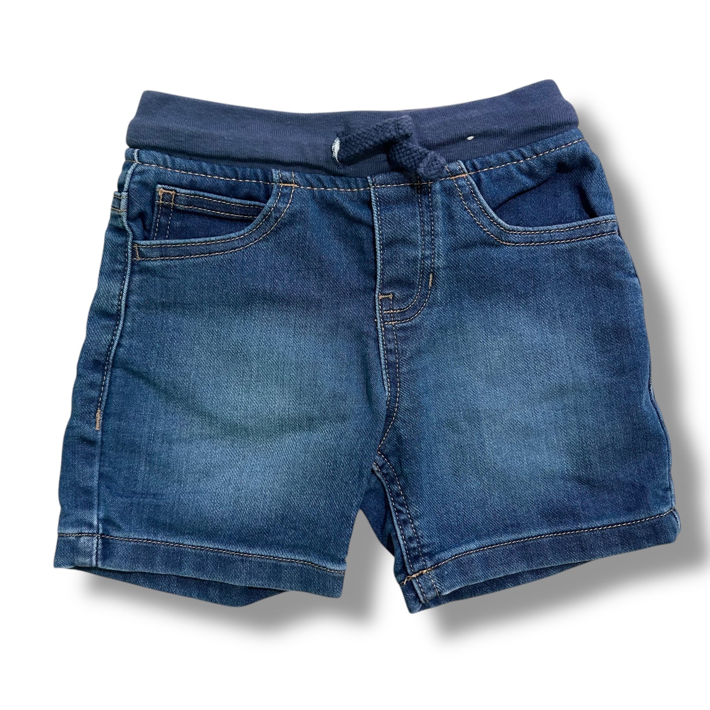 Boys Size 2T Jean Shorts Elastic Waistband Denim with Pockets