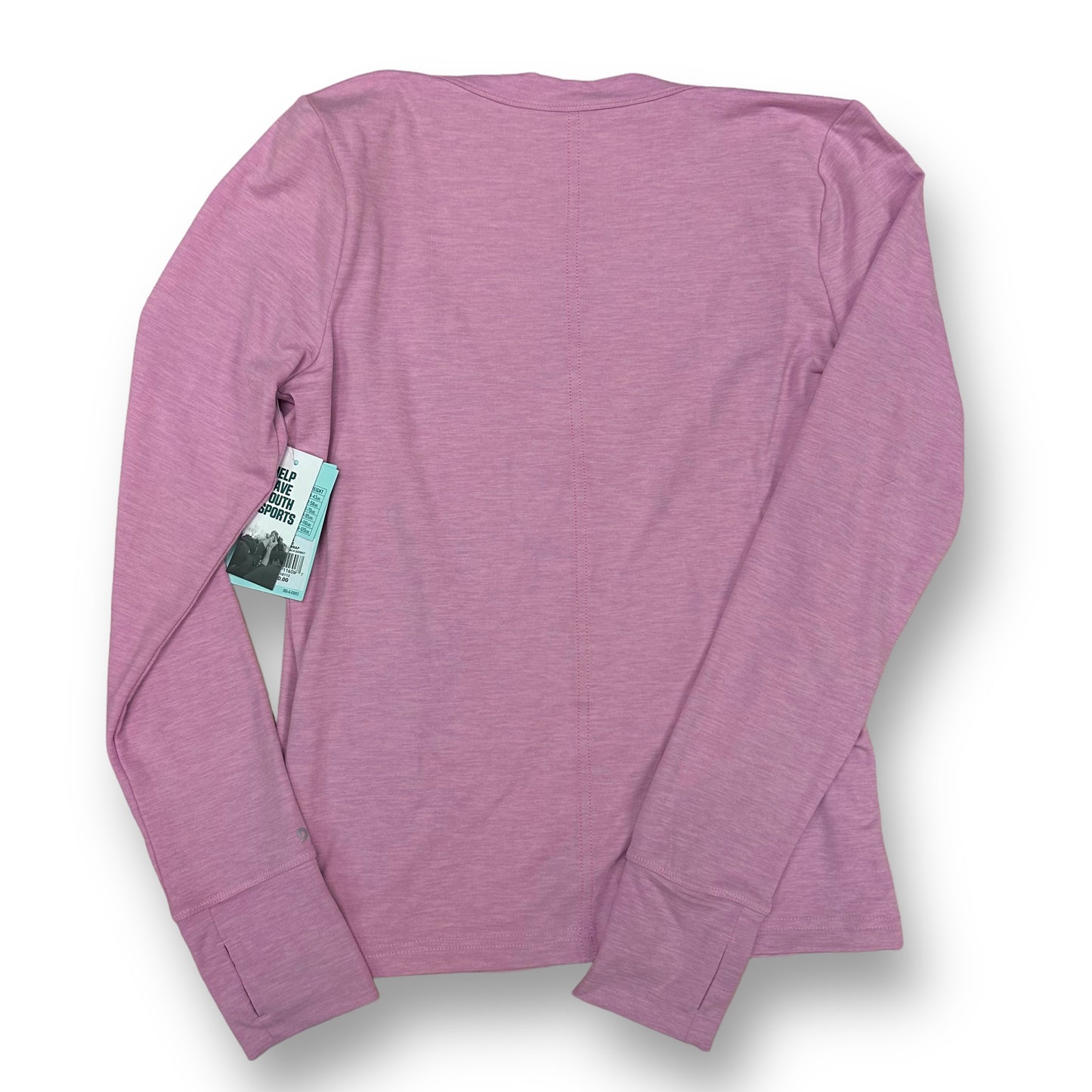 NEW! Girls Size 14 Youth Activewear Top V-Neck Long Sleeve Shirt
