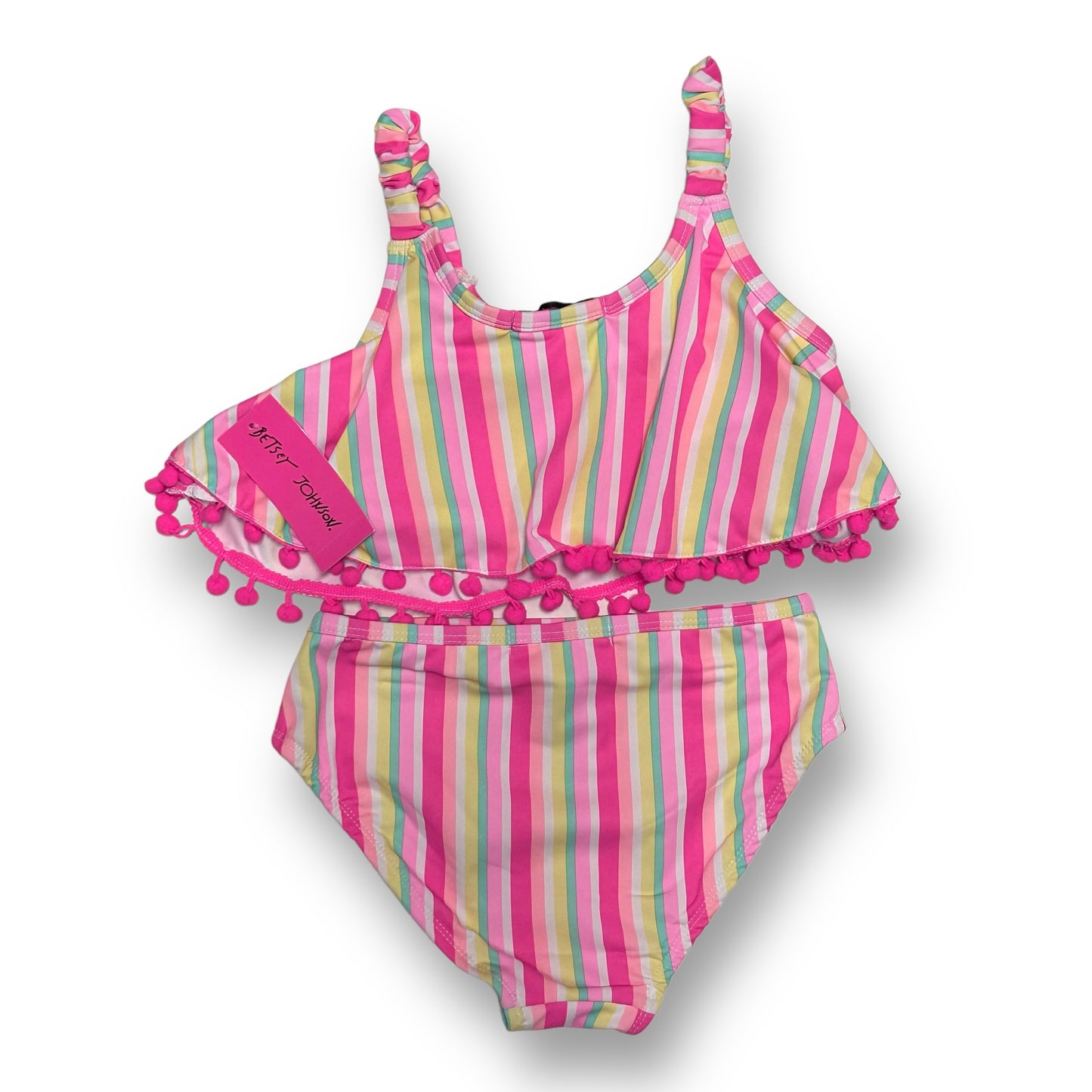 NEW! Betsey Johnson Youth Girl Size 10 Bikini UPF 50+ 2-Pc Swimsuit