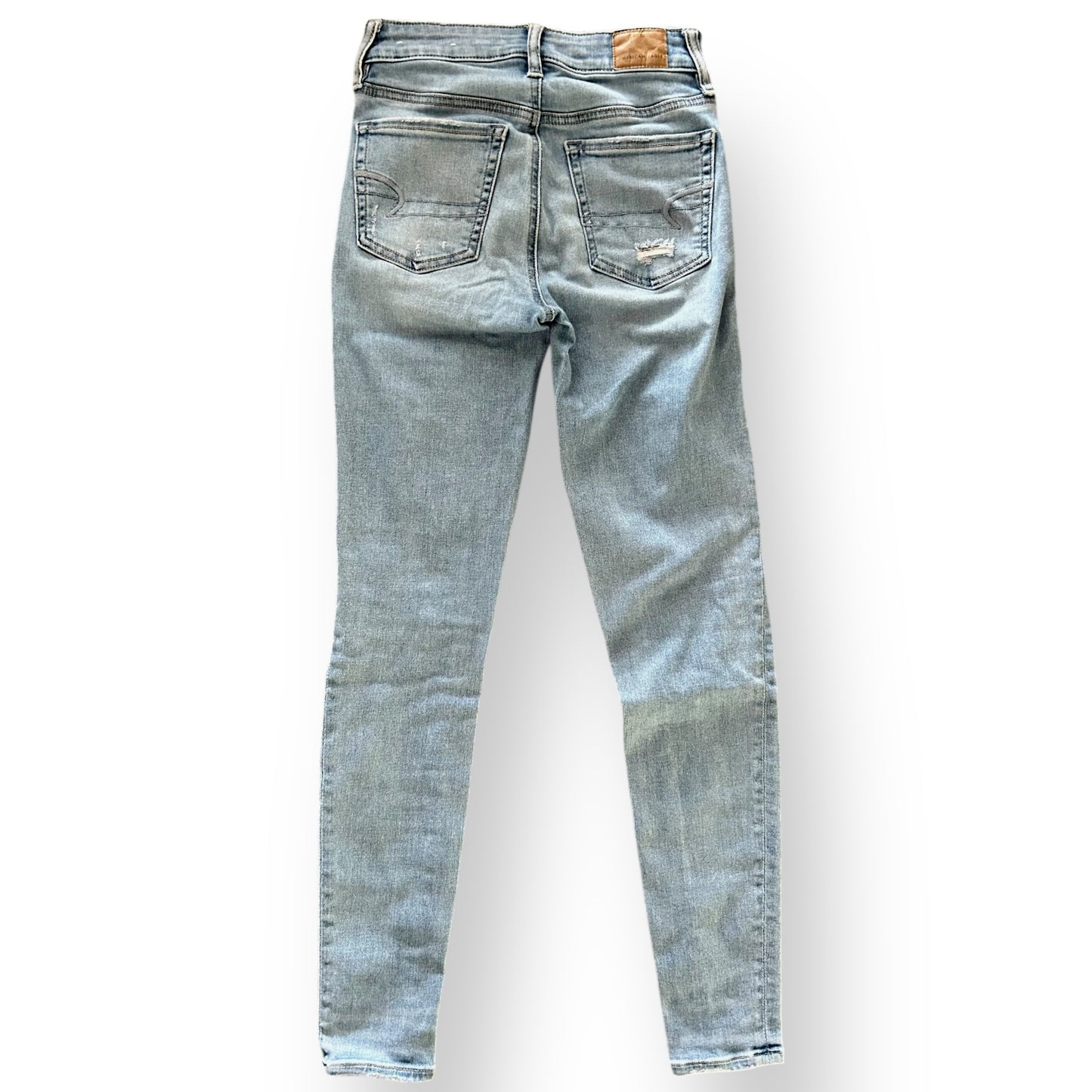 American Eagle Jeans Women's Size 0 Regular Distressed Denim Next Level Stretch