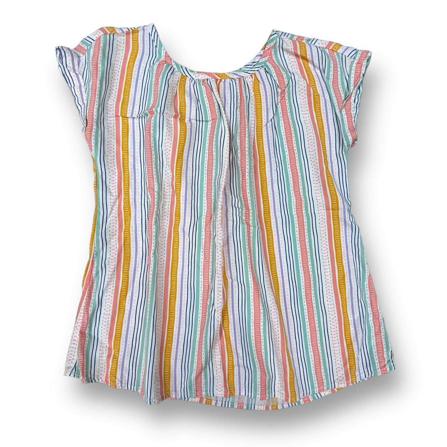 Youth Girls Size 14 Blouse Collection of 4 Short Sleeve Boho Style Tops