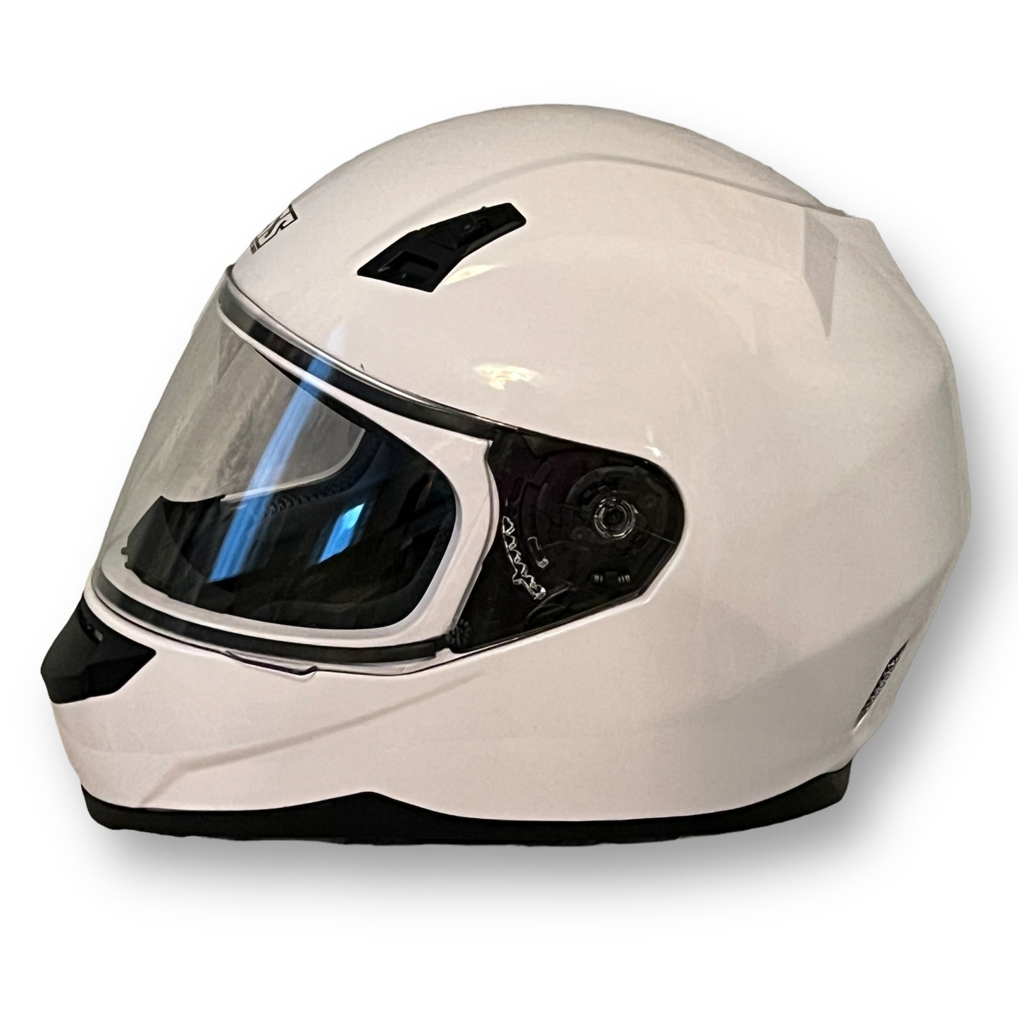 Speed and Strength SS700 Solid Speed Gloss White Full Face Helmet, Small