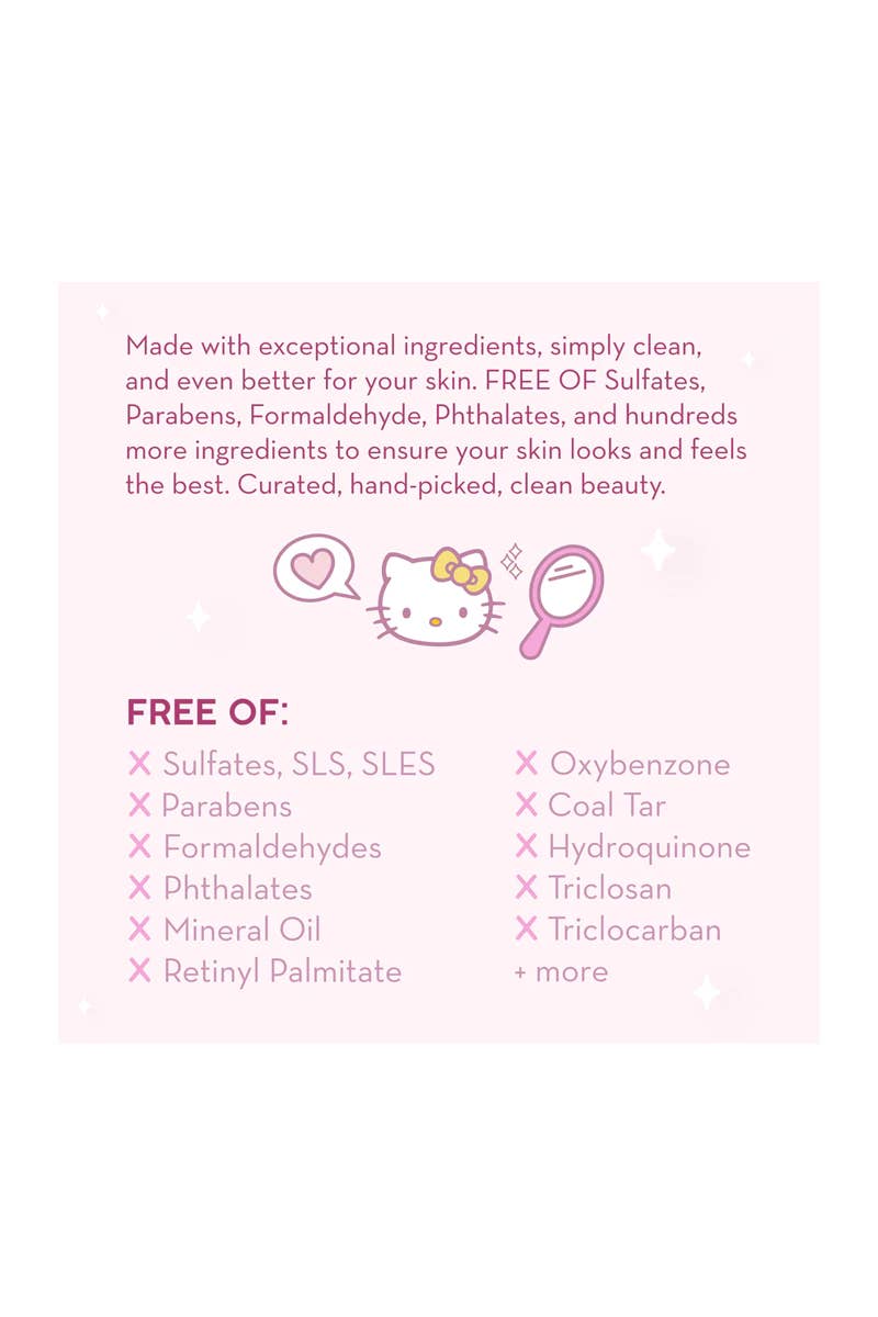 Hello Kitty Girls Skincare Depuffing Hydrogel Under Eye Patches