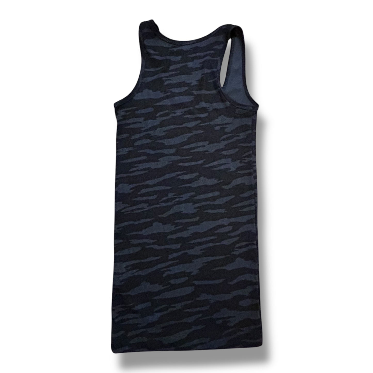 Men's Under Armour Size XS Black Camo Ribbed Athletic Fitted Tank
