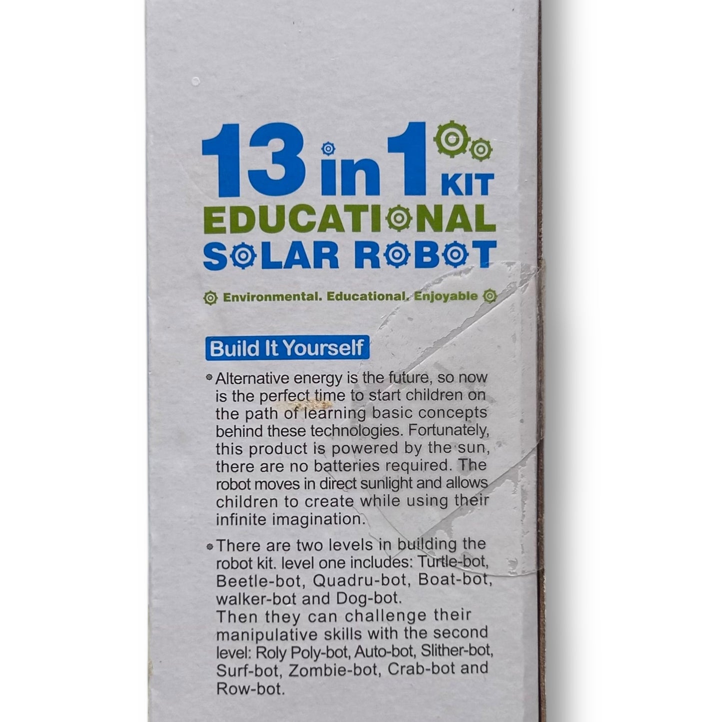 NEW! Build Your Own Mechanical 13-in-1 Educational Solar Robot Science Kit