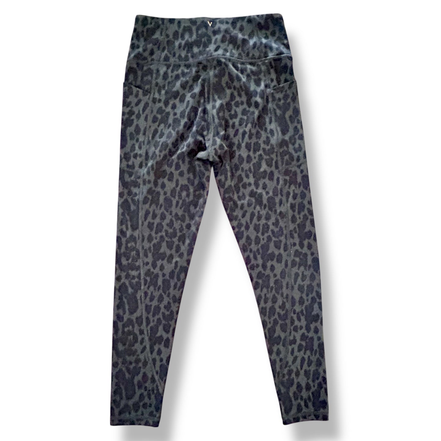 Victoria's Secret Leggings with Pockets Women's Medium Gray & Black Animal Print