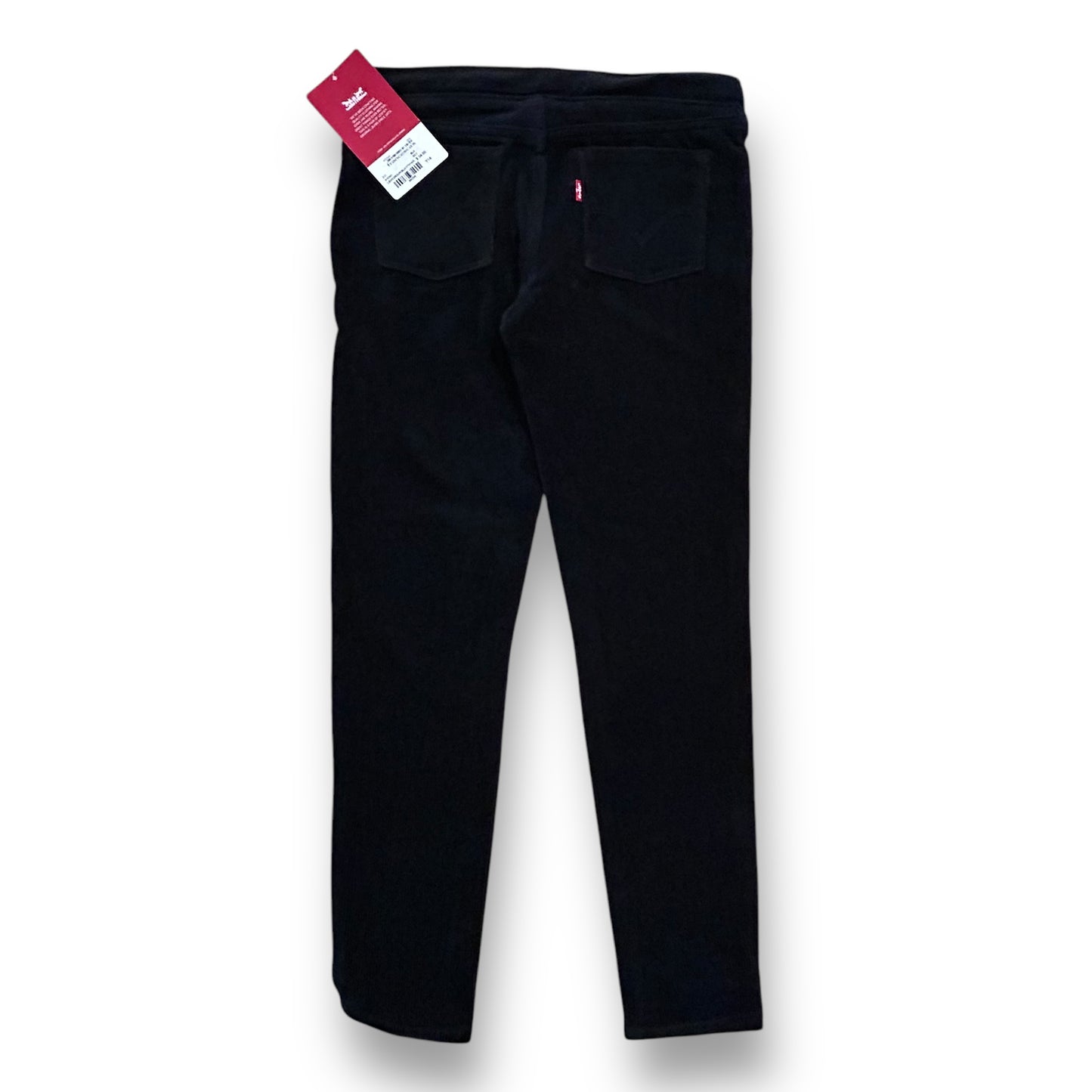 NEW! Levi's Youth Girls Size 14 Black Ribbed Soft Stretch Skinny Jeans