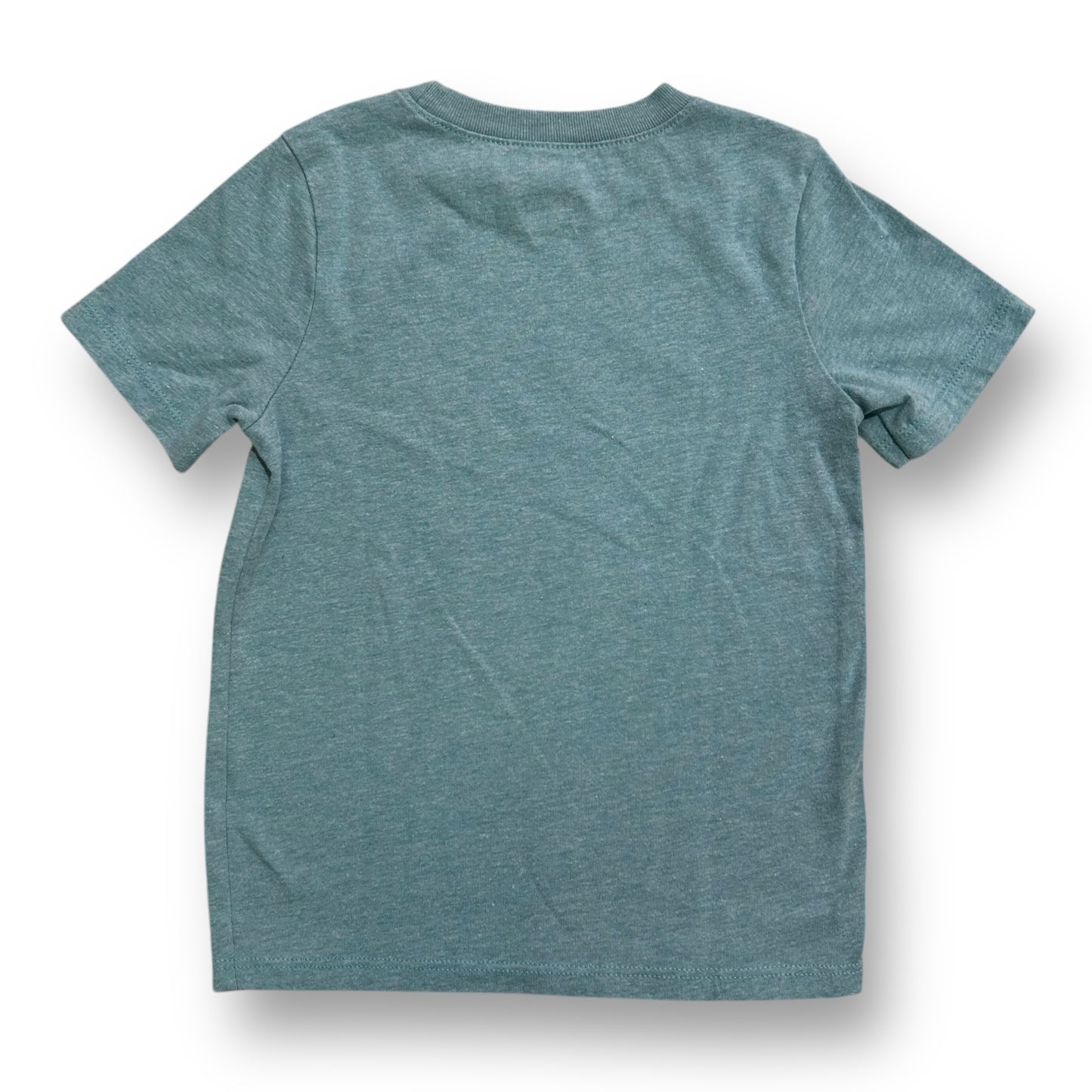 Boys Size 4T Aqua Blue Keep On Rolling Short Sleeve Yin Yang Tee Shirt