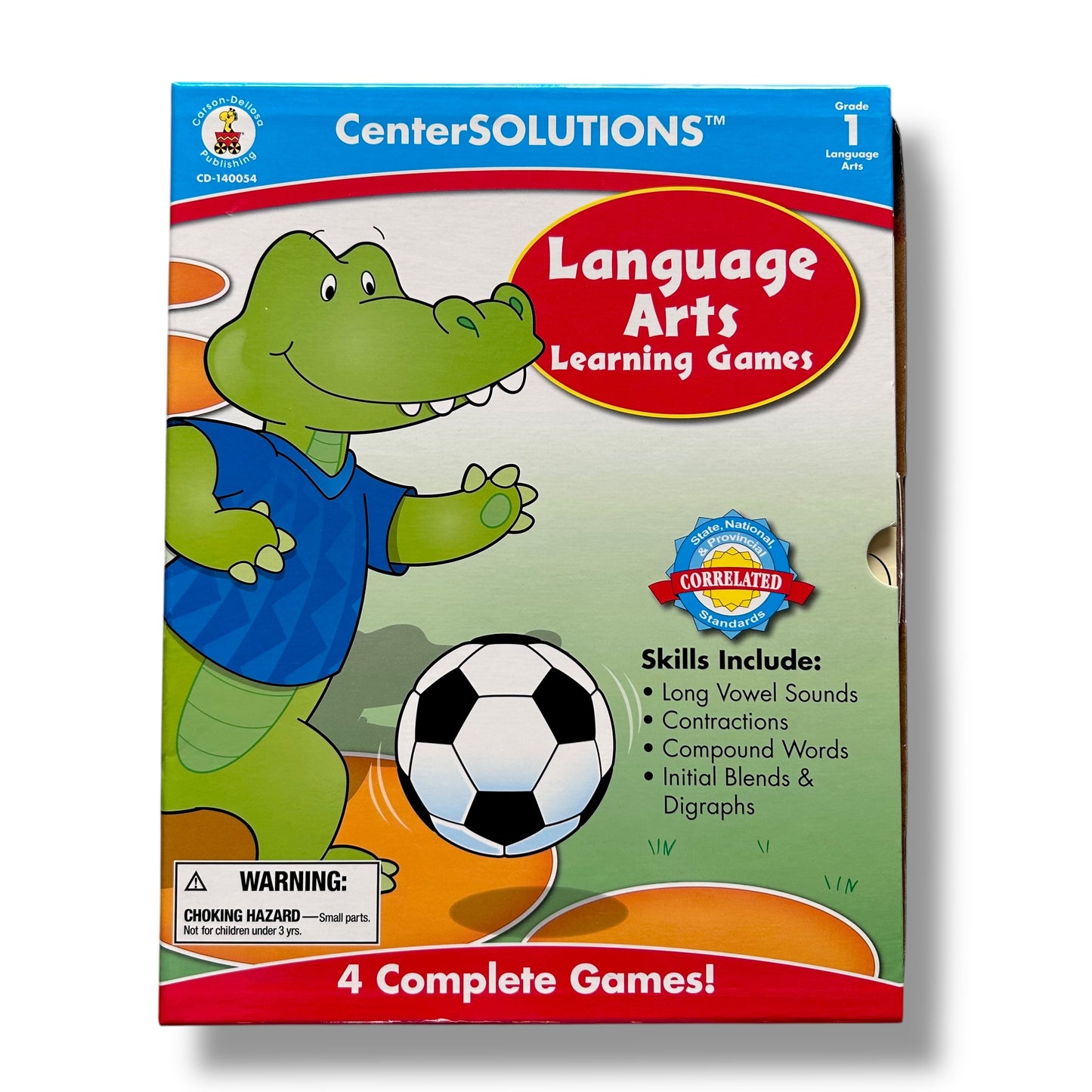 CenterSOLUTIONS 4-in-1 Language Arts Learning Games, 1st Grade