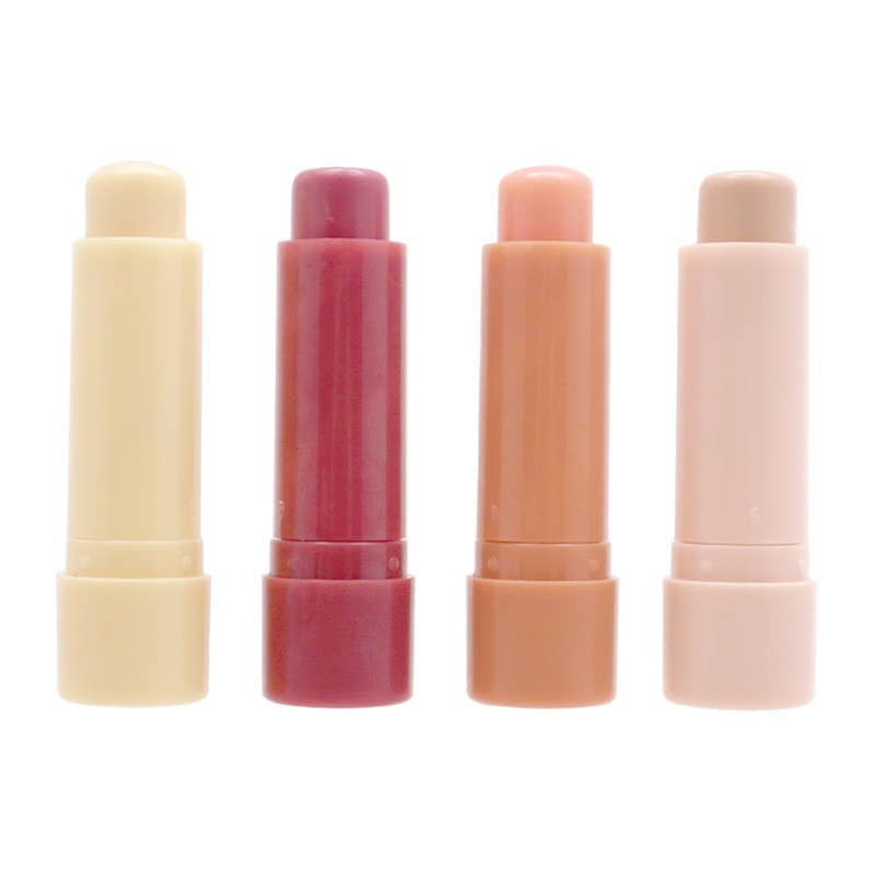 NEW! 4PC Vitamin E Lip Balm Set Soothing Beeswax Sugar Cookie Inspired Scents