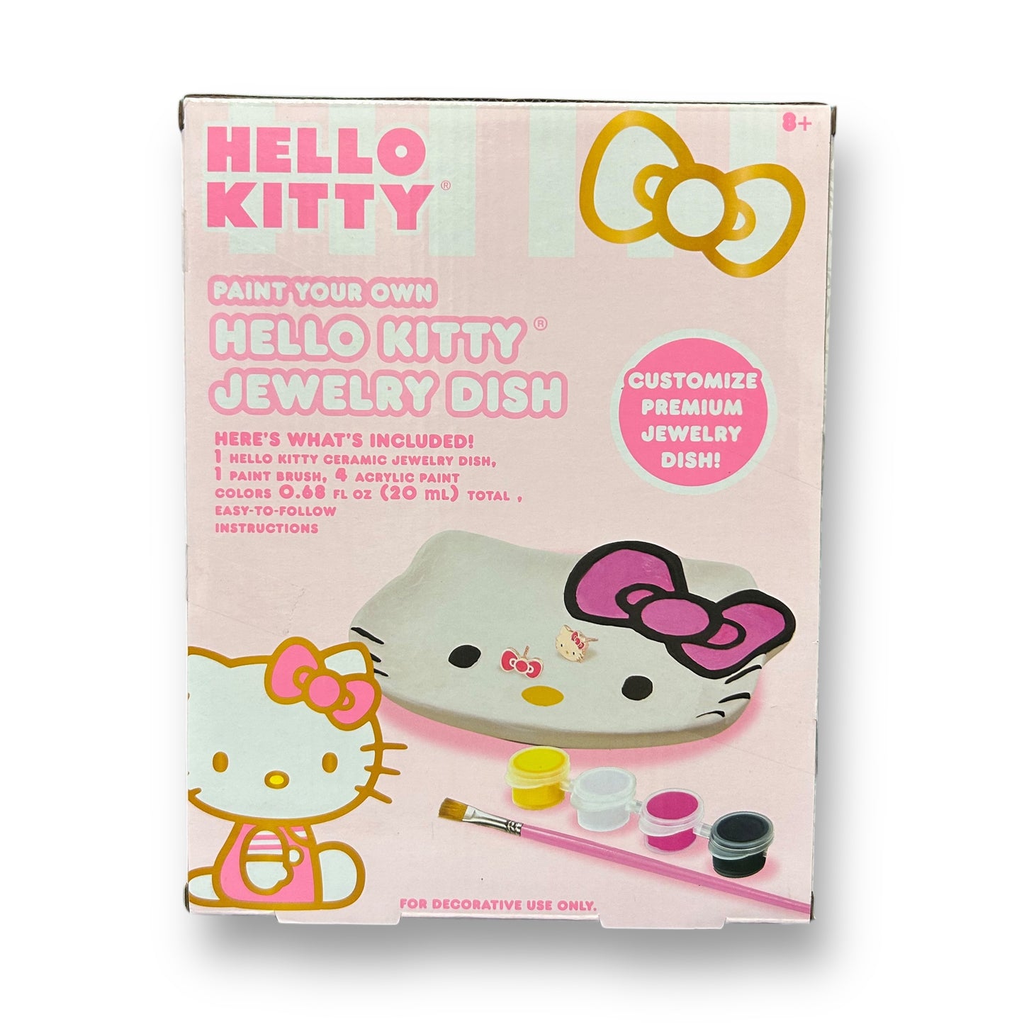 NEW! Hello Kitty Jewelry Dish Painting Craft Kit