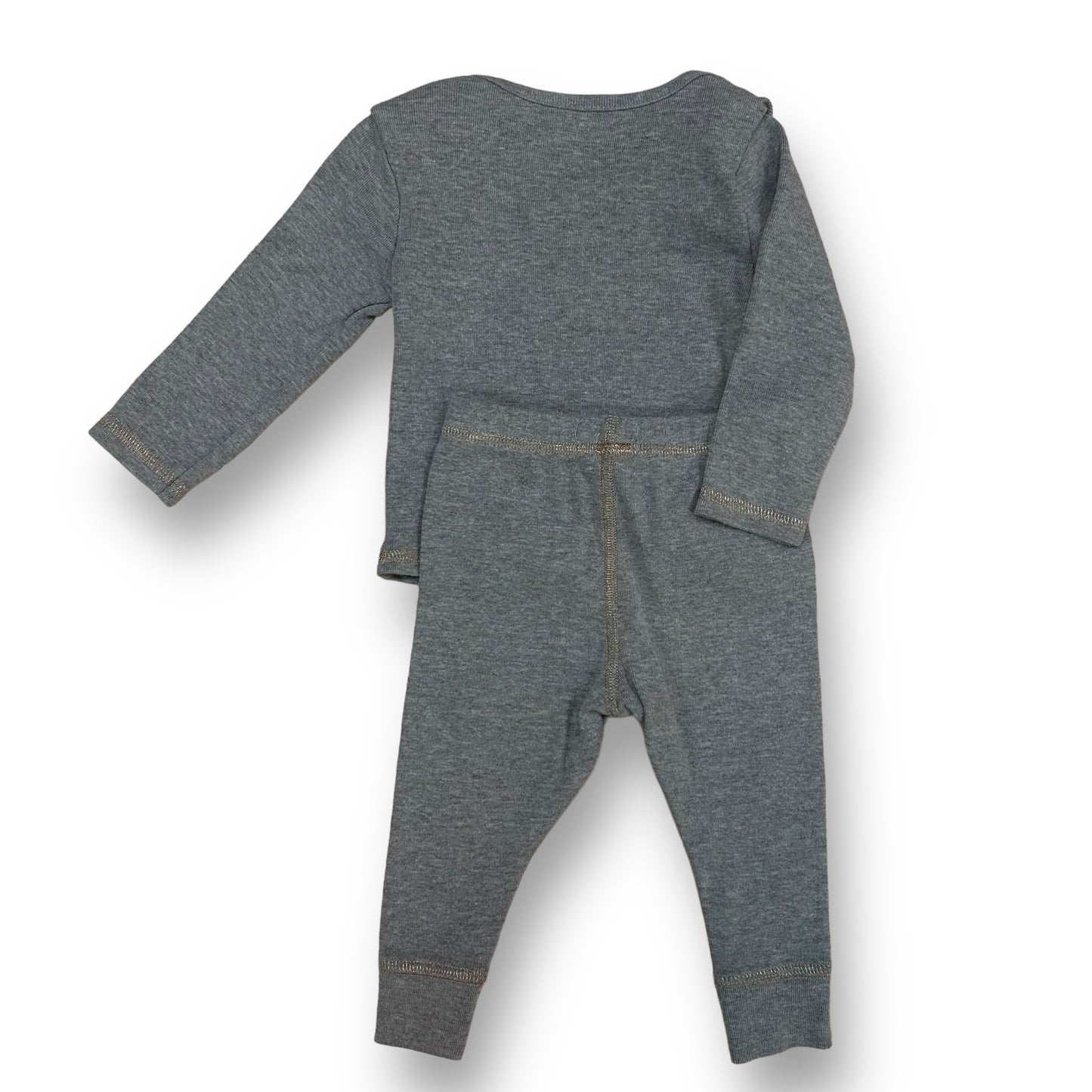 Mudpie Baby Girl Halloween Outfit 0-3 Months Gray Ghouls Rule Top and Pants Set
