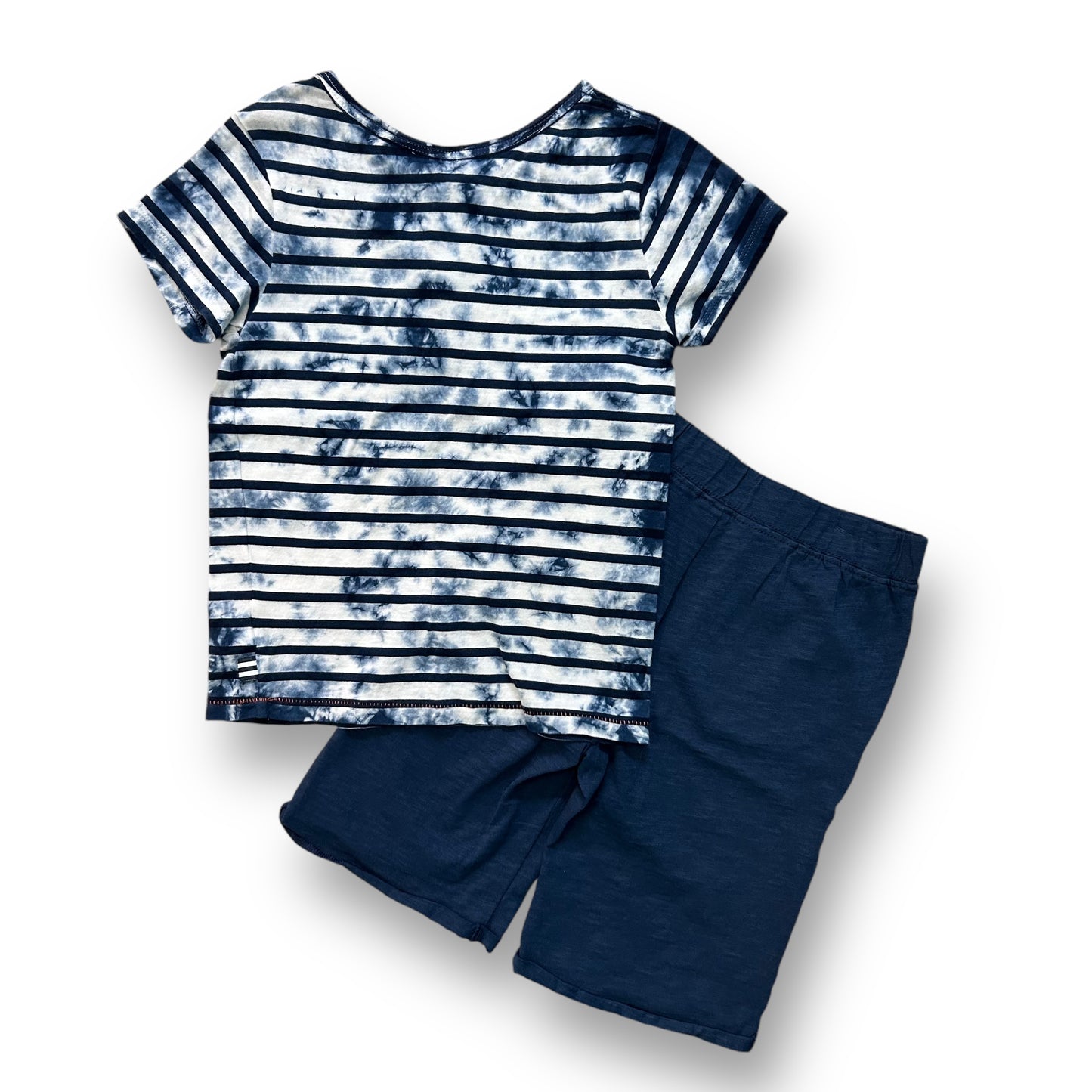NEW! Splendid Size 5/6 Boys Outfit Navy Striped Henley Shirt and Shorts Outfit