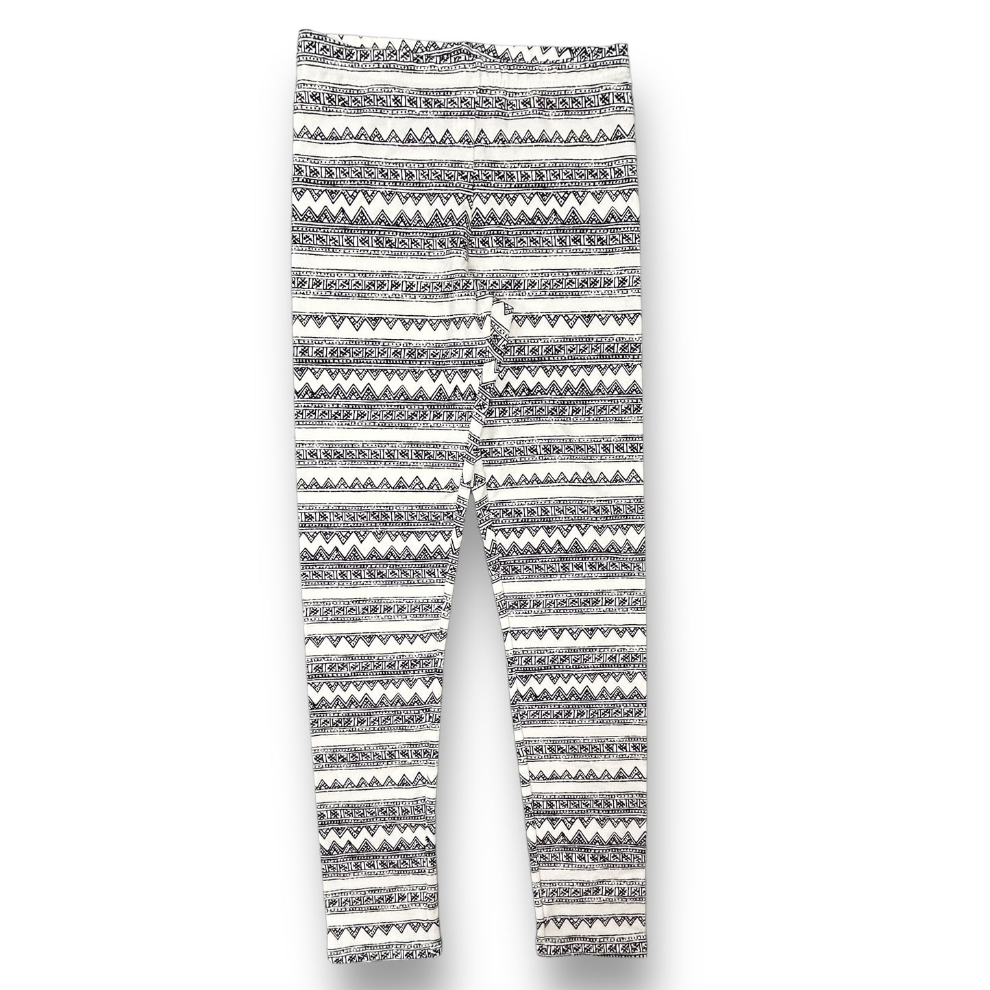 Old Navy Youth Girls Size 14 Black & White Cotton Stretch Leggings