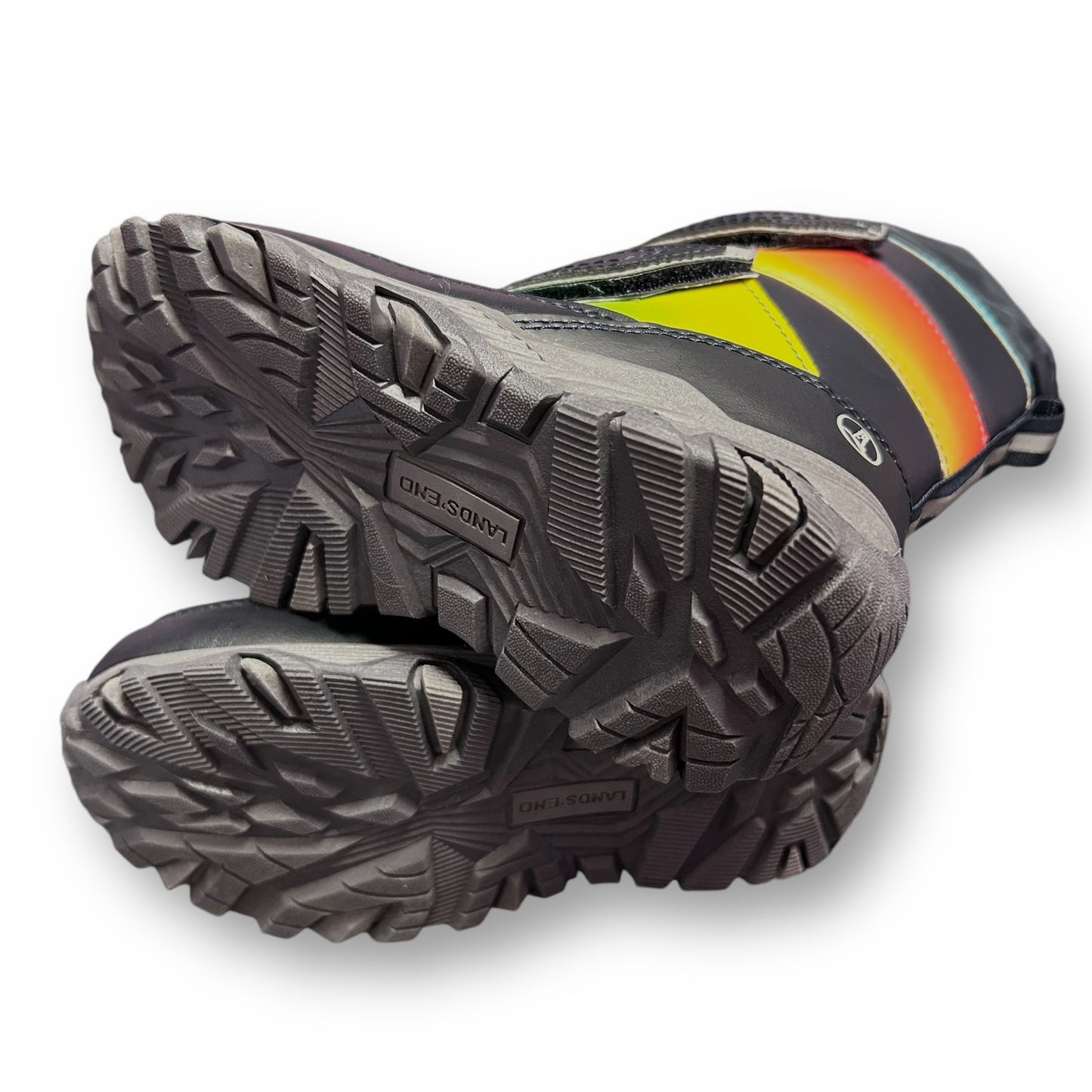 NEW! Lands End Snow Boots Size 13 Big Kids, Multi-Color Waterproof