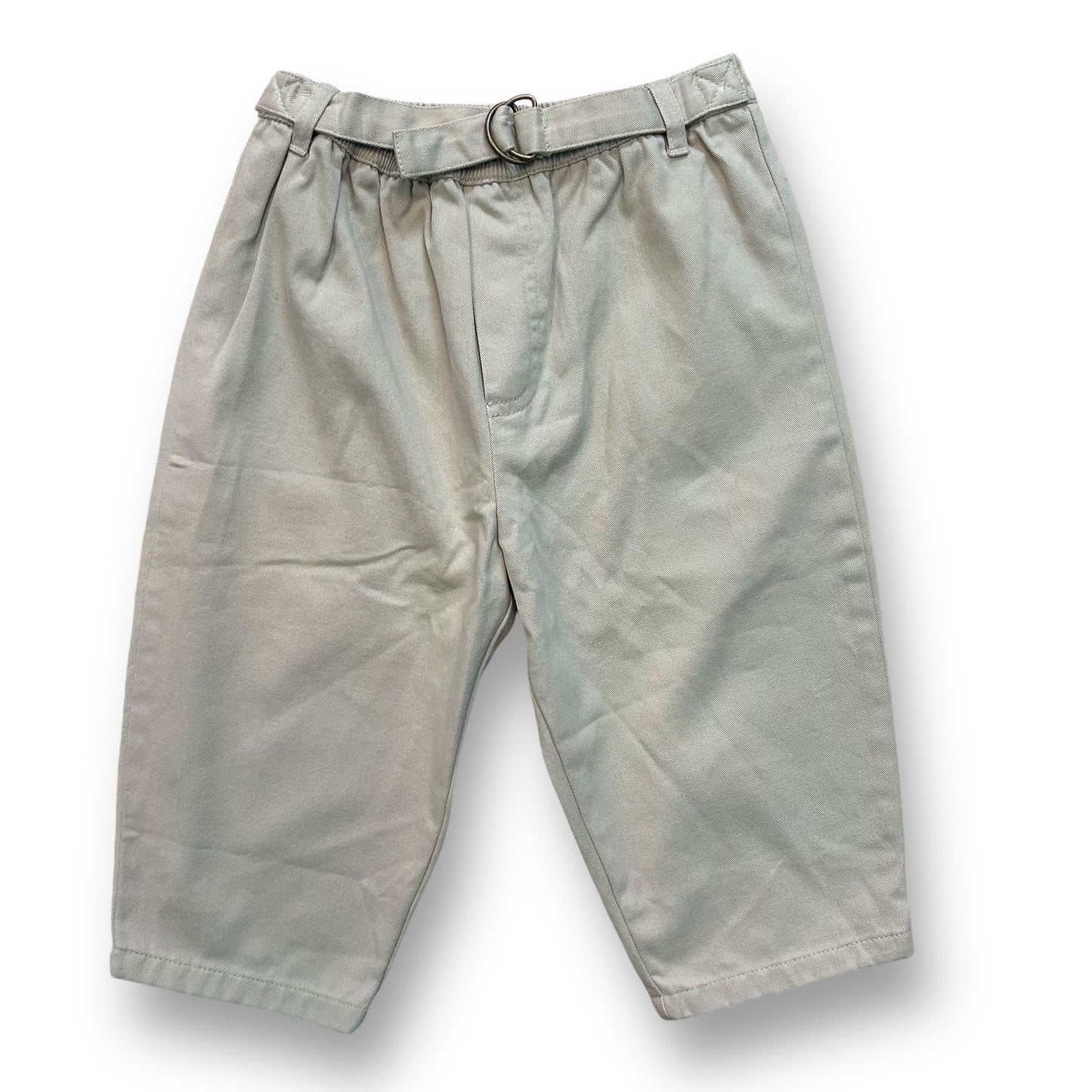 Hartstrings Toddler Khakis Size 18 Months Beige Elastic Waist Pants with Belt