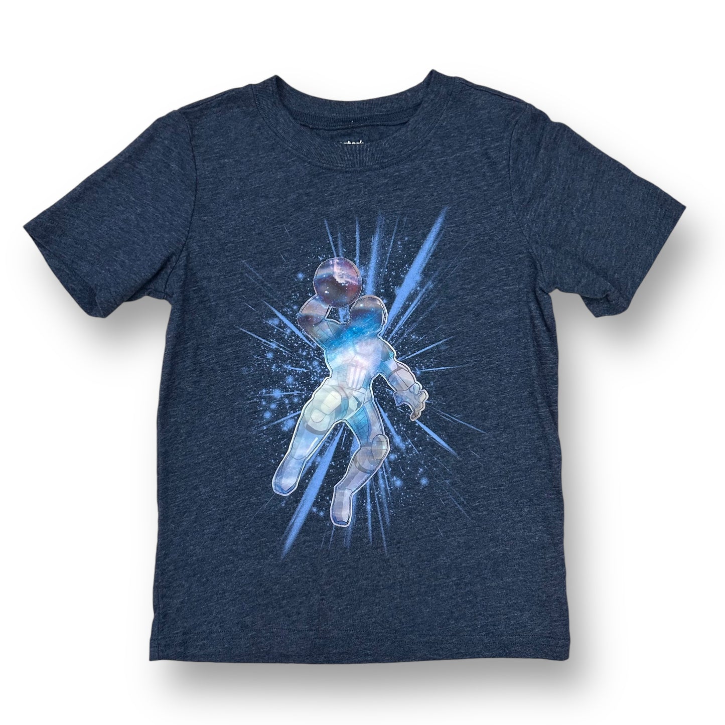 Carter's Boys Size 5 Astronaut Outer Space Short Sleeve Shirt
