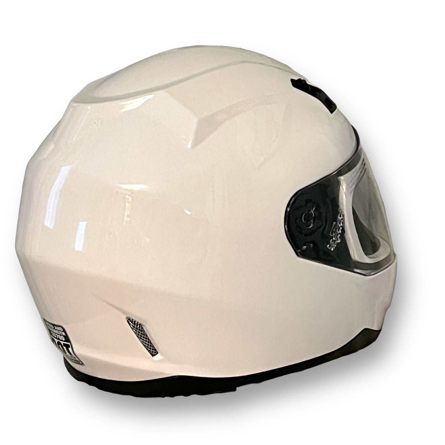 Speed and Strength SS700 Solid Speed Gloss White Full Face Helmet, Small