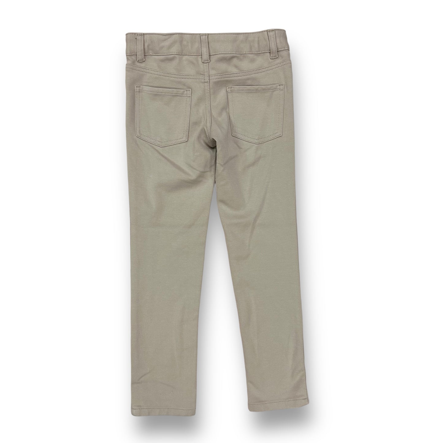 Girls Size 7 Adjustable Waist School Uniform Tan Khaki Pants with Pockets
