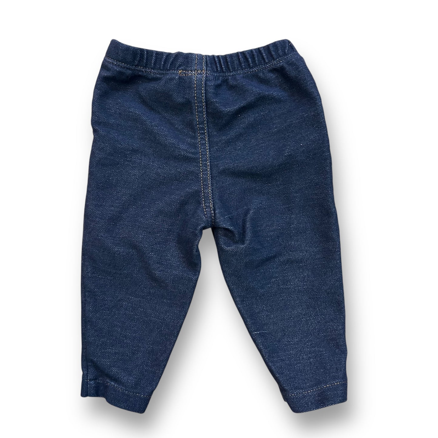 Carter's Baby Boy Size 3 Months Dark Blue Denim Style Stretchy Pull On Pants