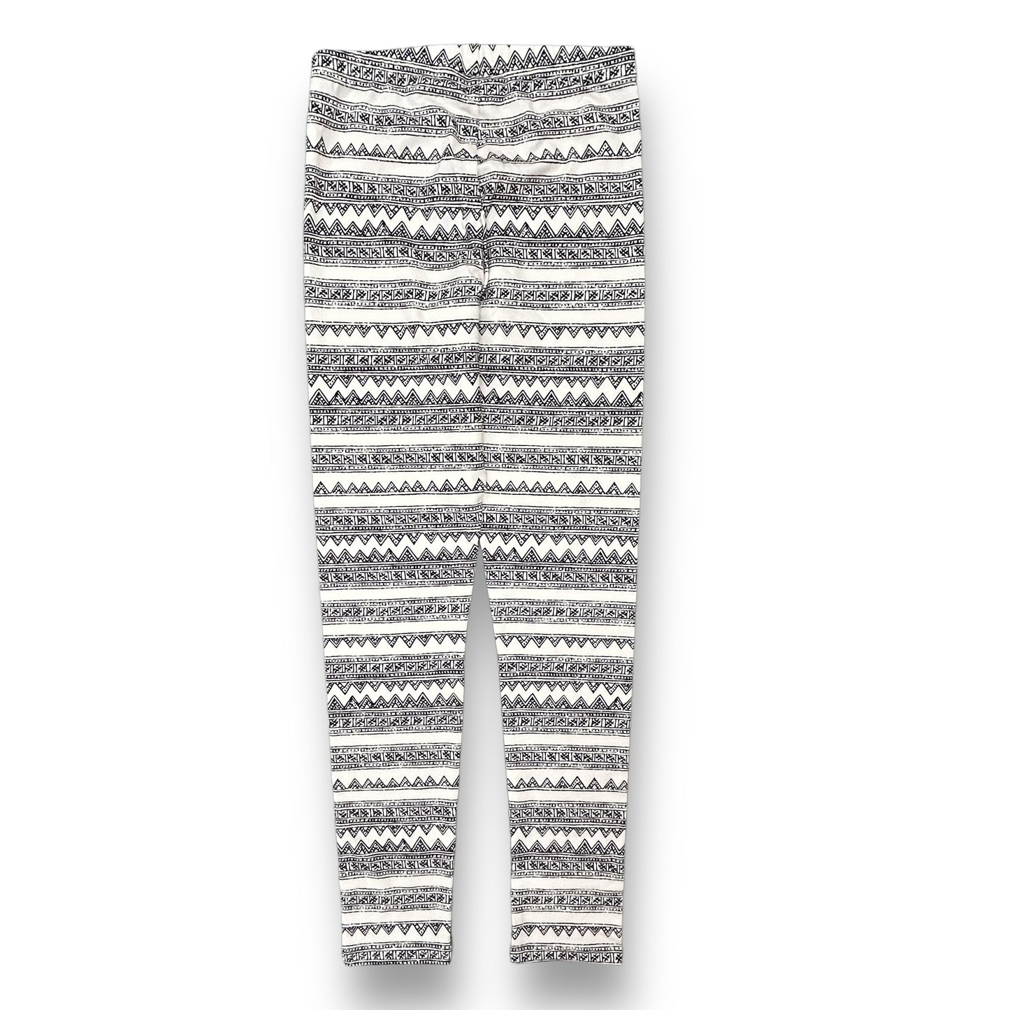 Old Navy Youth Girls Size 14 Black & White Cotton Stretch Leggings