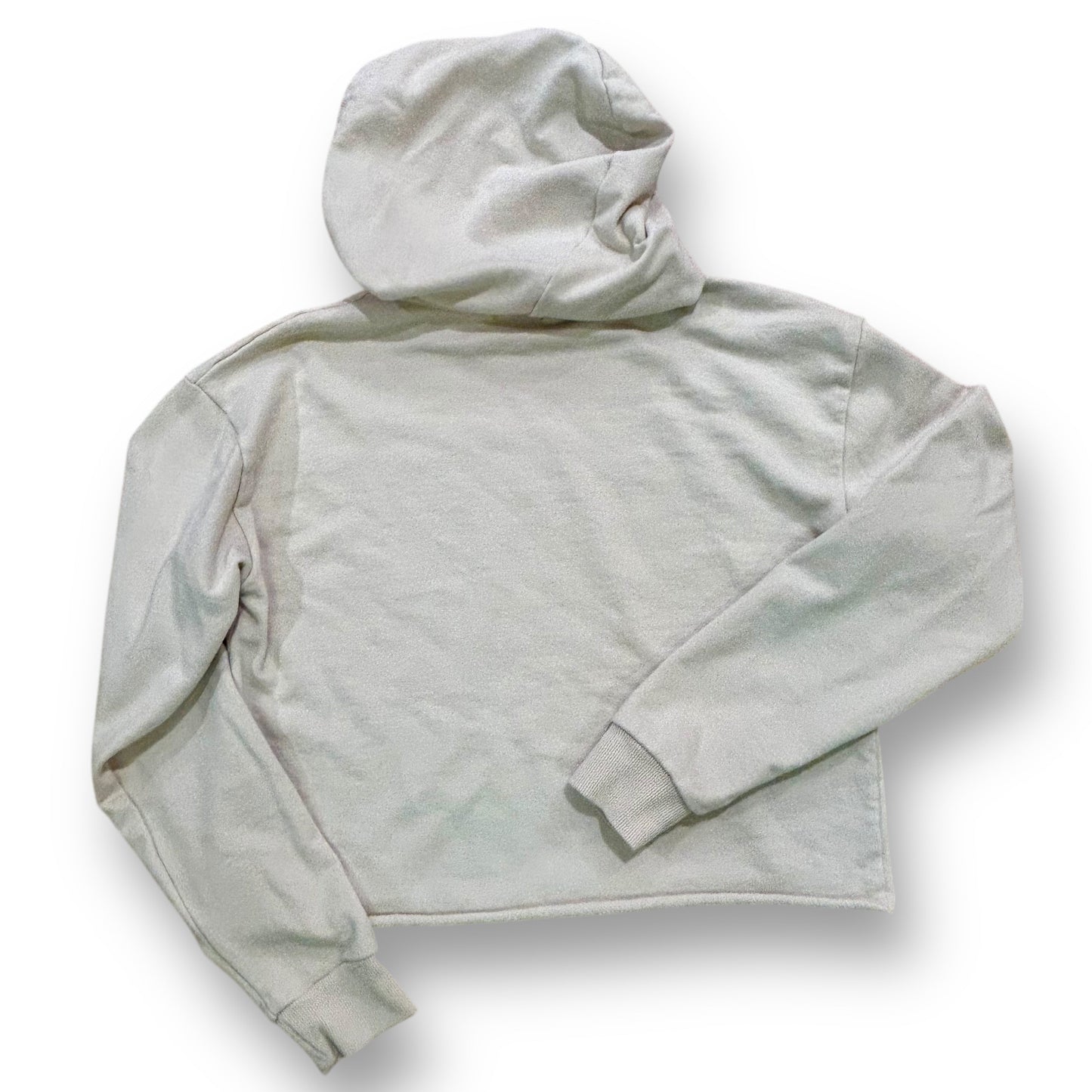 Originality Women's Size XS Cropped Hoodie Dry Goods Ivory Sweatshirt