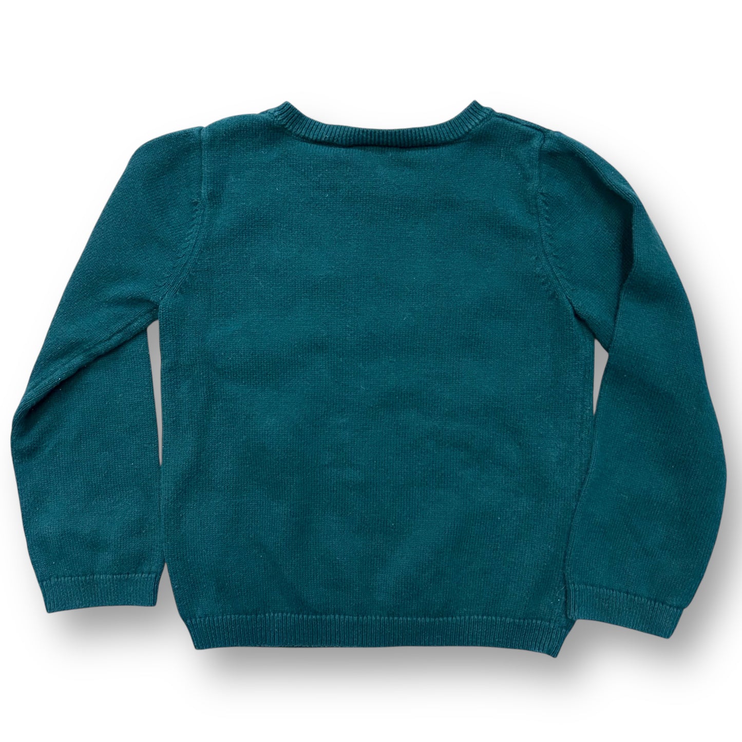 Gymboree Girls Size 4T Hunter Green Embroidered Horse Pullover Knit Sweater