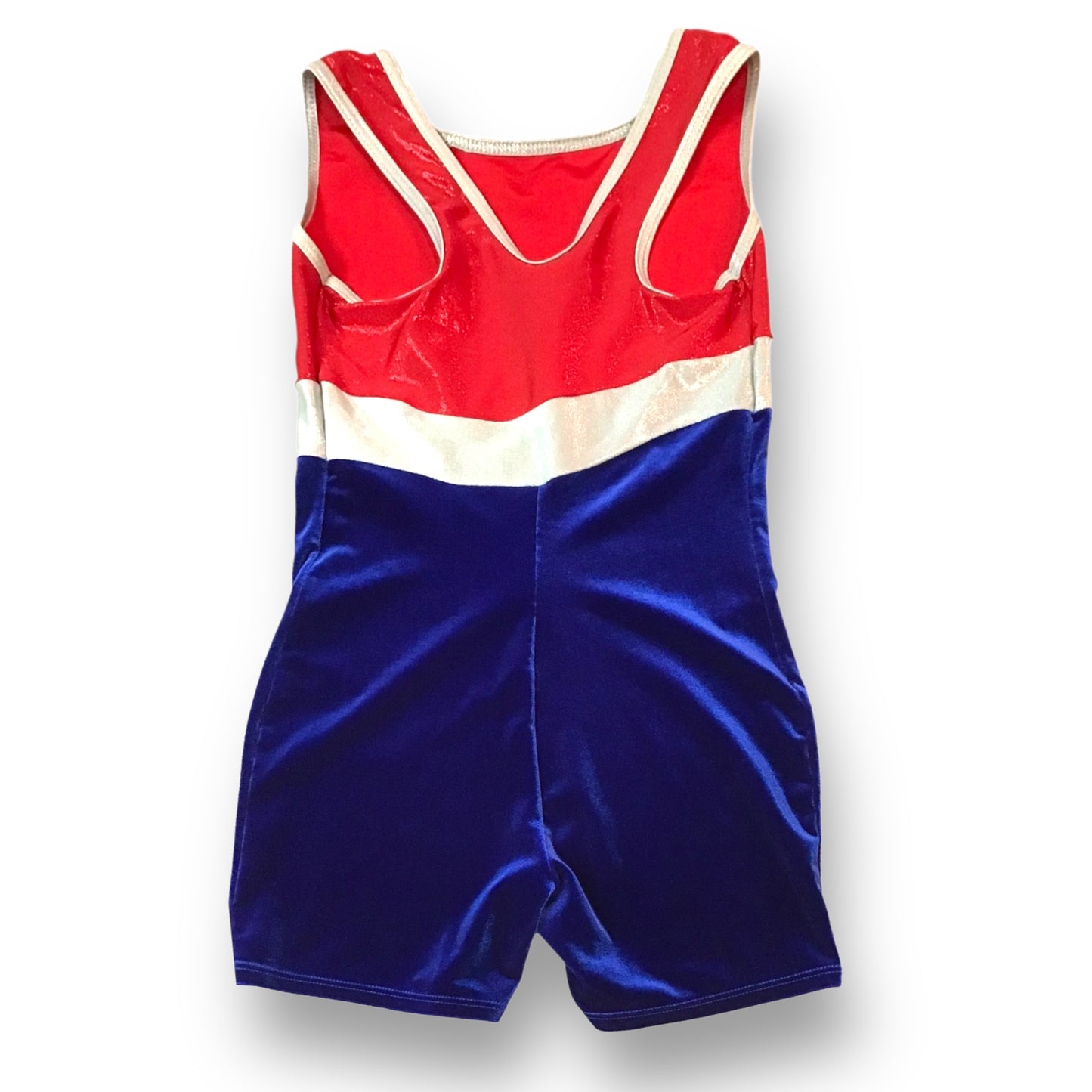 Girls Size 8/10 Sleeveless Velvet Dance Unitard Gymnastics Leotard