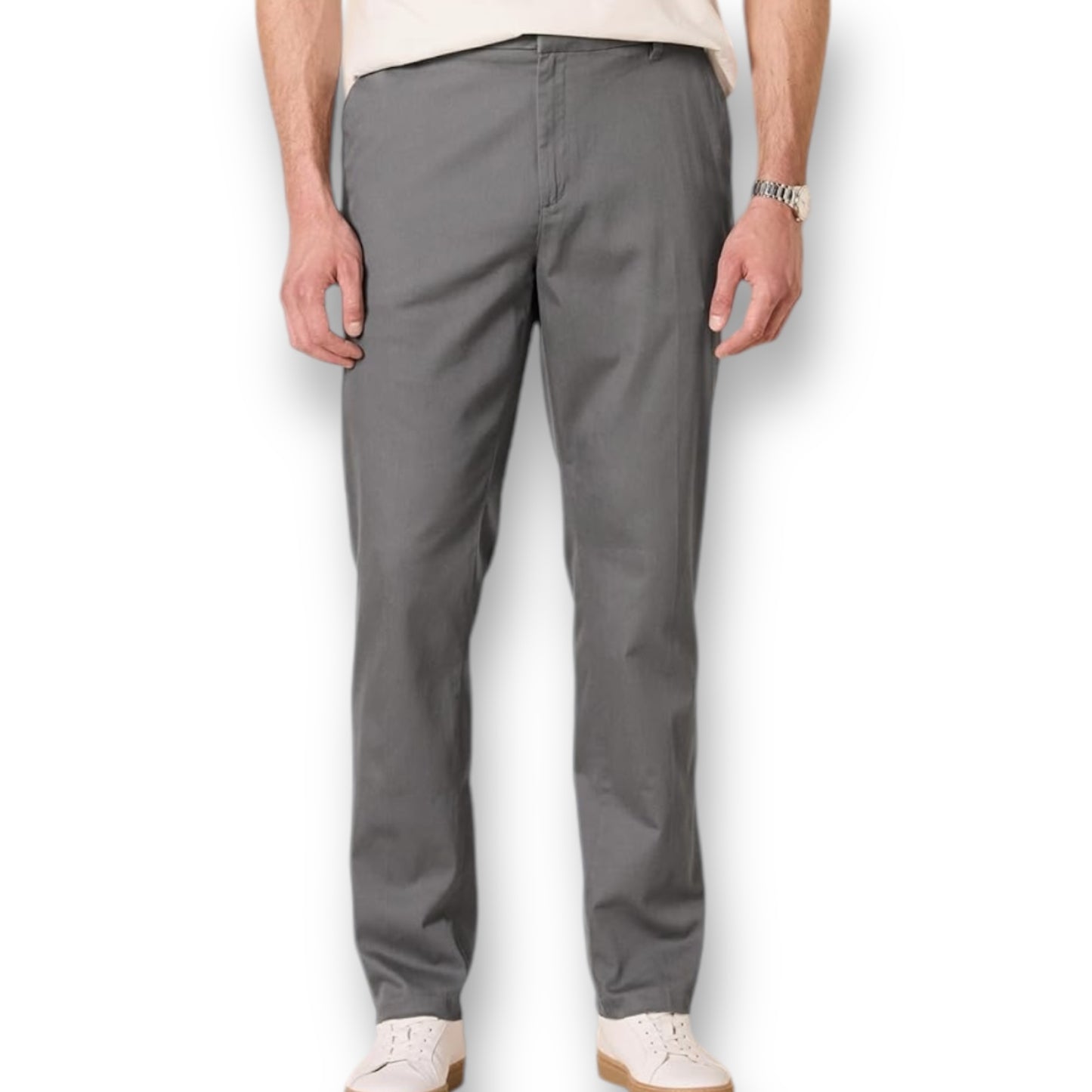 NEW! Men's Size 32x32 Gray Casual Dress Pants - Wrinkle Resistant