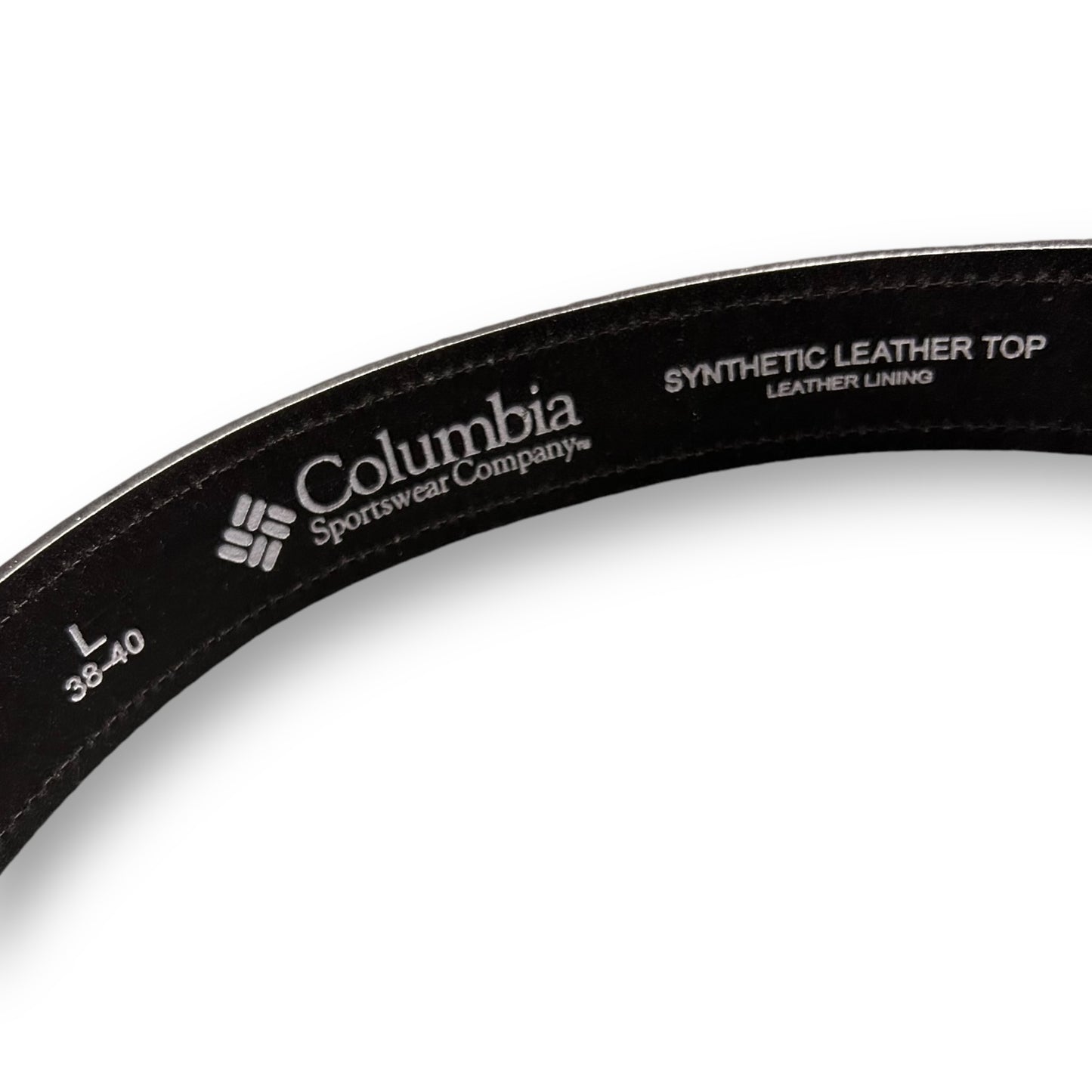 Columbia Men's Leather Belt, Black Size 38-40 L