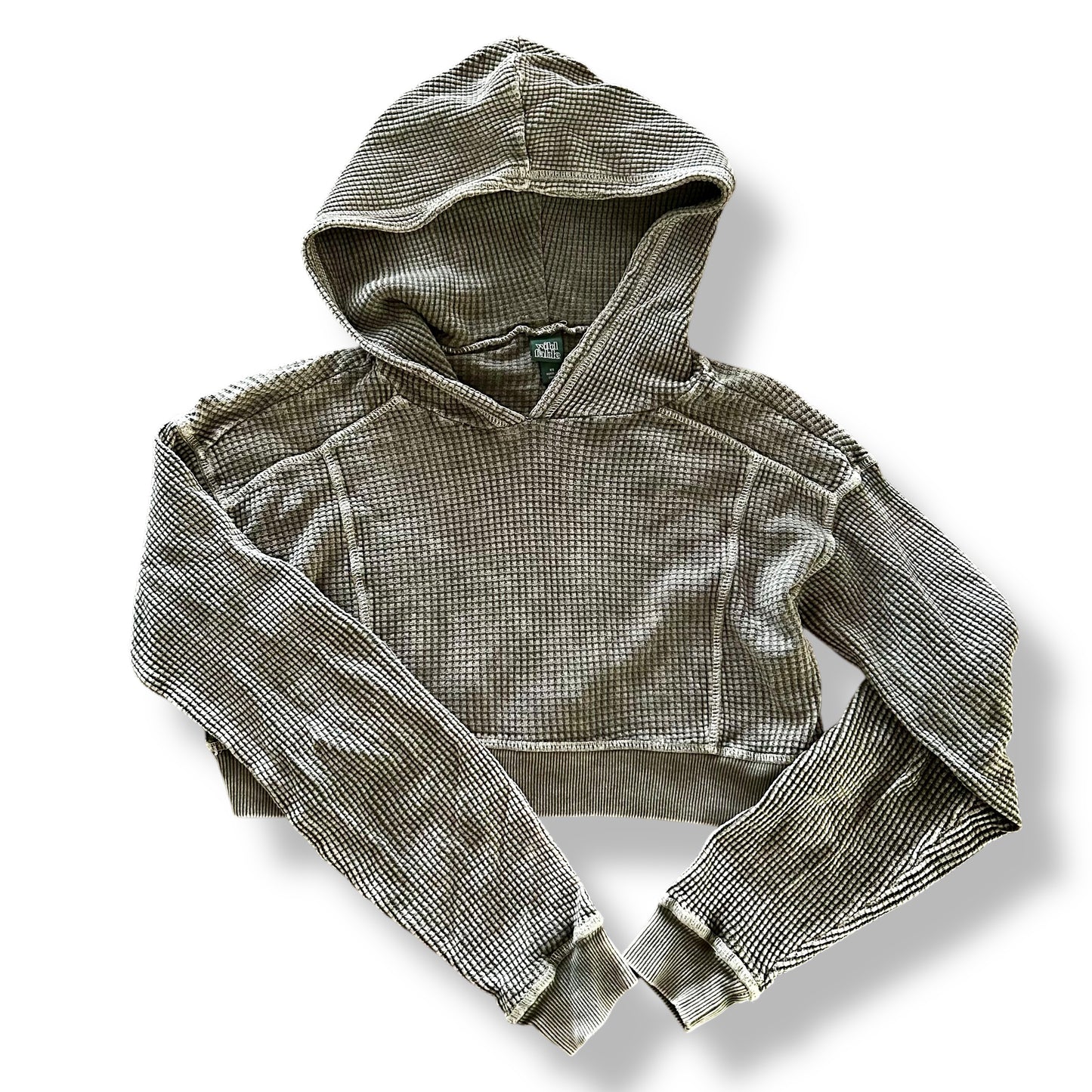 Gray hoodie on a white background