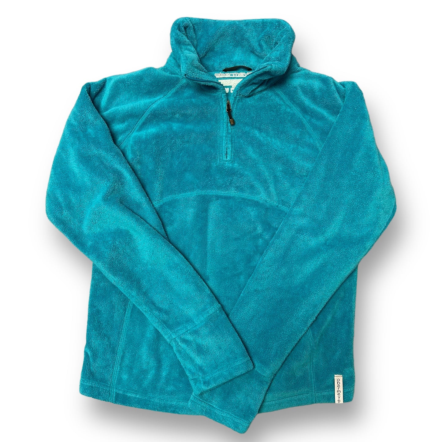 Obermeyer Girls Youth XL Size 16/18 Teal Blue Quarter-Zip Fleece Pullover