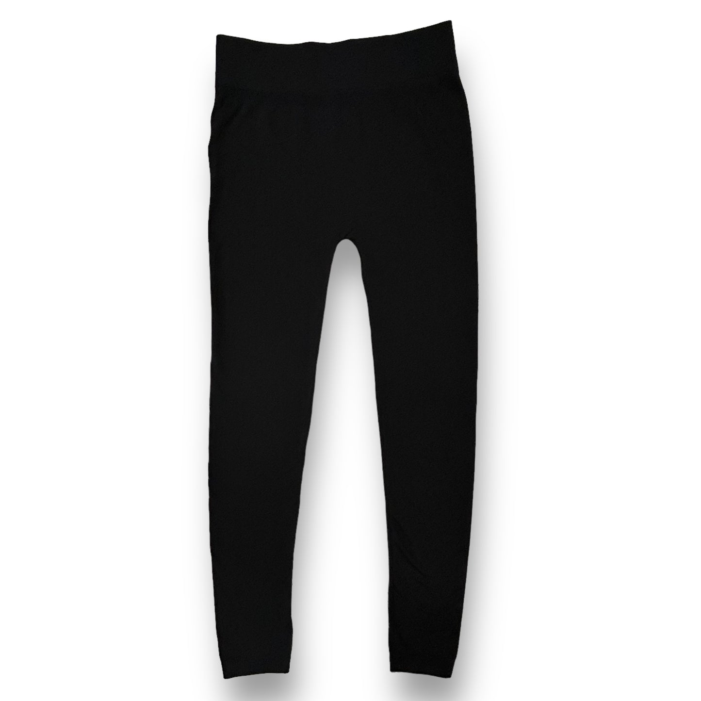 Black stretch leggings for women, displayed against a white background.