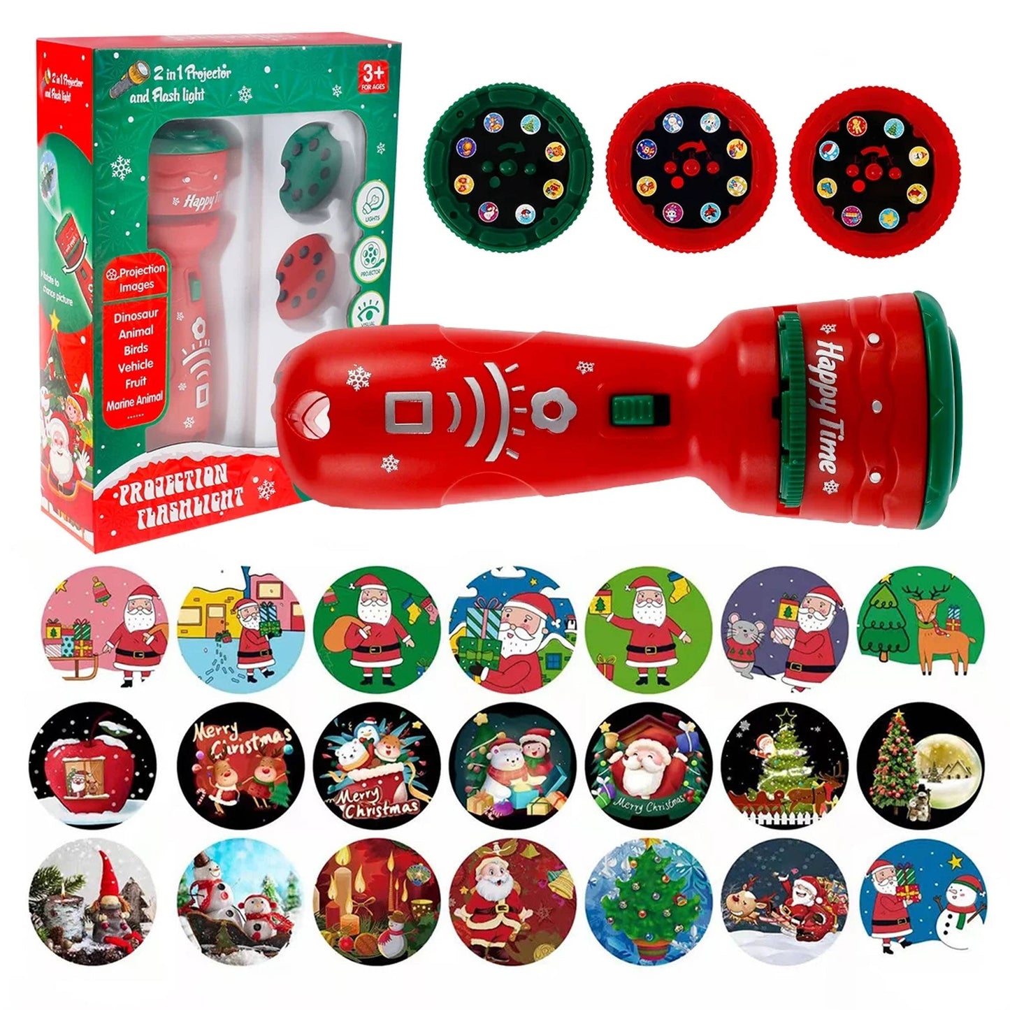 NEW! Slide Projector Flashlight Educational Christmas Toy