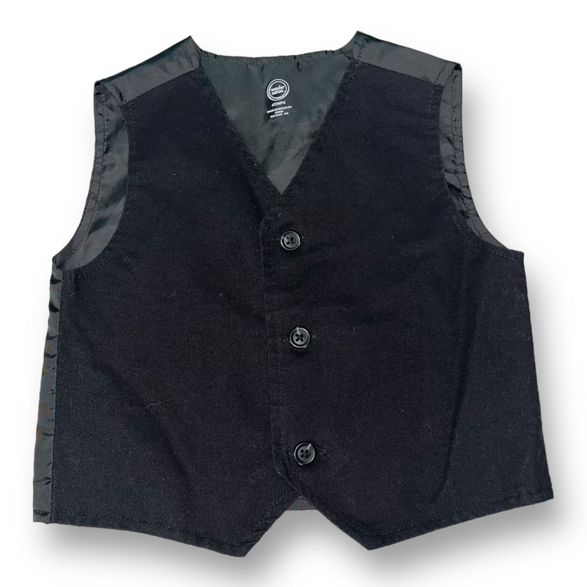 Boys Size 4T Black Formal Suit Jacket Vest