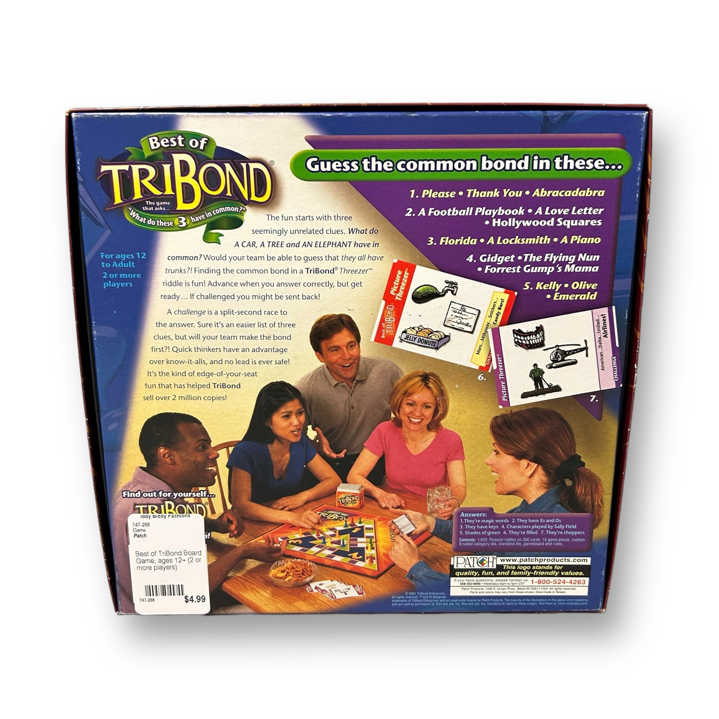 Best of TriBond Strategy Board Game, ages 12+ (2 or more players)