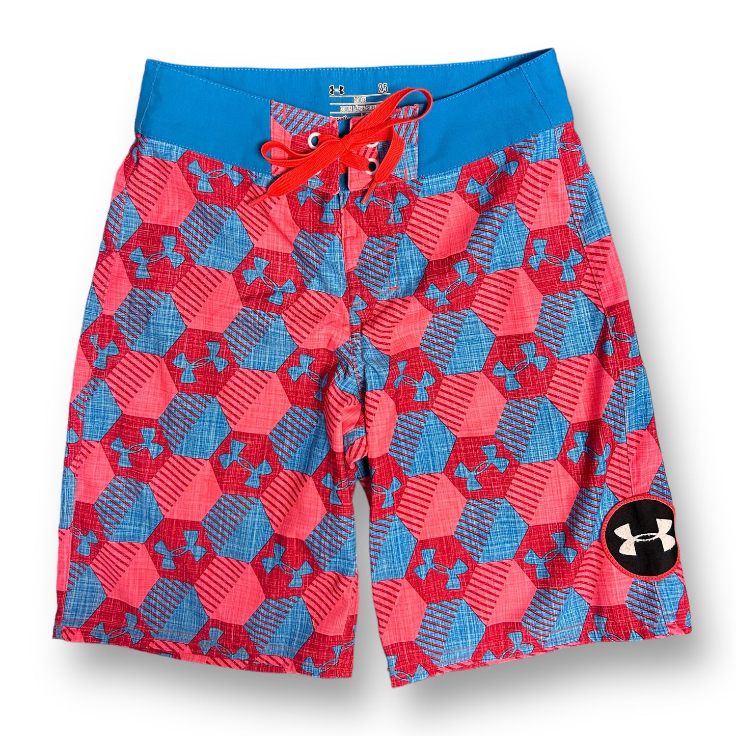 Under Armour Youth Boy Size 14/16 YXL Swim Trunks 25” Waist Loose Fit Swimwear