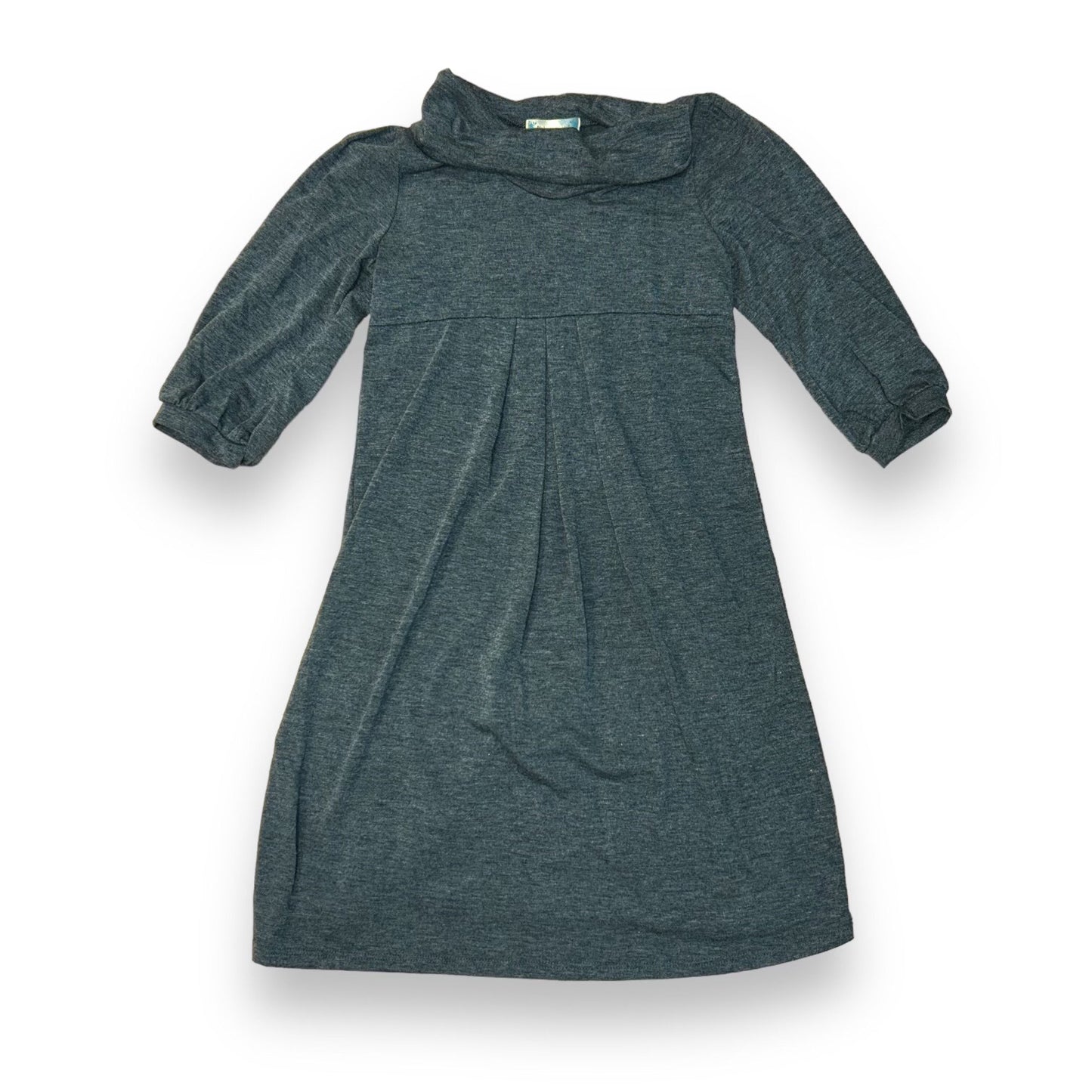 Bluheaven Size 10/12 Youth Girls Boutique Soft Knit Gray Mock Turtleneck Dress