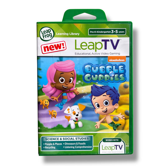 LeapFrog LeapTV Bubble Guppies Science & Social Studies Video Game, 3-5 years