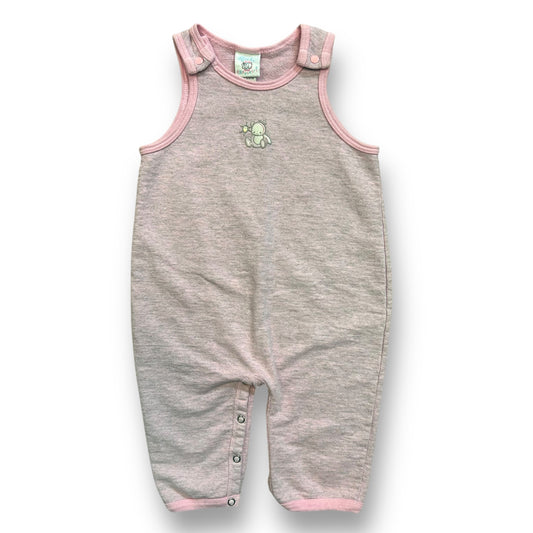 Girls Baby Sprockets Size 6-9 Months Snap Leg Pink Teddy Romper