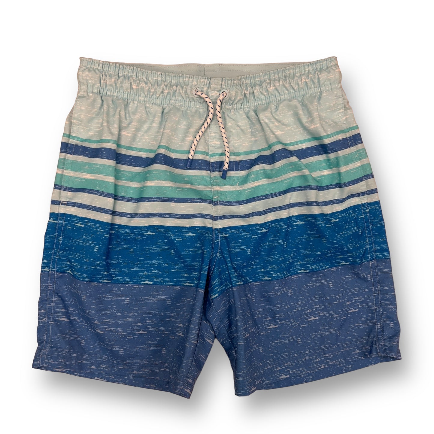 Cat & Jack Youth Boy Size 10/12 YMD Striped Elastic Waist Swim Trunks