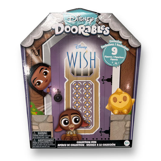 NEW! Disney Doorables Figures WISH Collection Lot of 9 Peek Pack