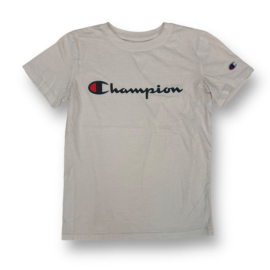 Youth Boys Champion Size 10/12 YMD White Short Sleeve T-Shirt