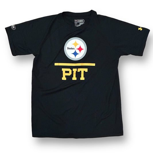 Boys Under Armour Size 12/14 YLG Steelers Athletic NFL Shirt