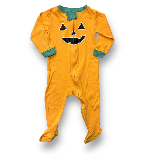 Boys Size 18 Months Zippered Pajamas Pumpkin Halloween Footie PJ's