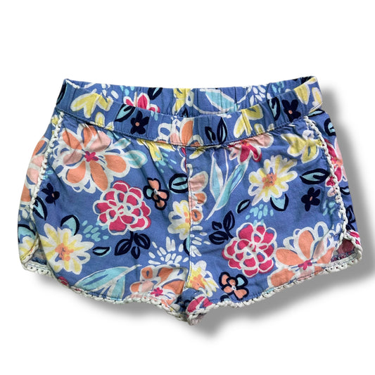 Gymboree Girls Size 4T Cute & Comfy Floral Print Pull On Shorts