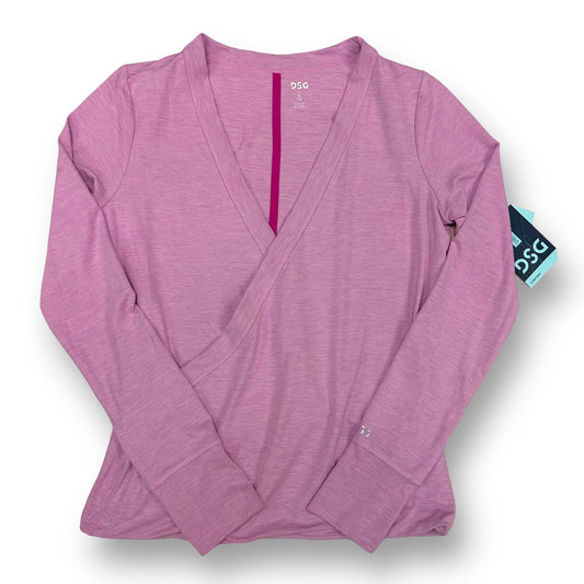NEW! Girls Size 14 Youth Activewear Top V-Neck Long Sleeve Shirt