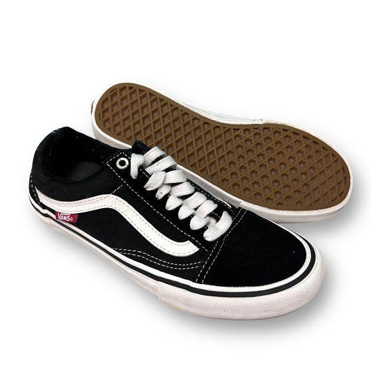 Black Vans Sneaker Size 5.5 Youth Skateboarding Shoe