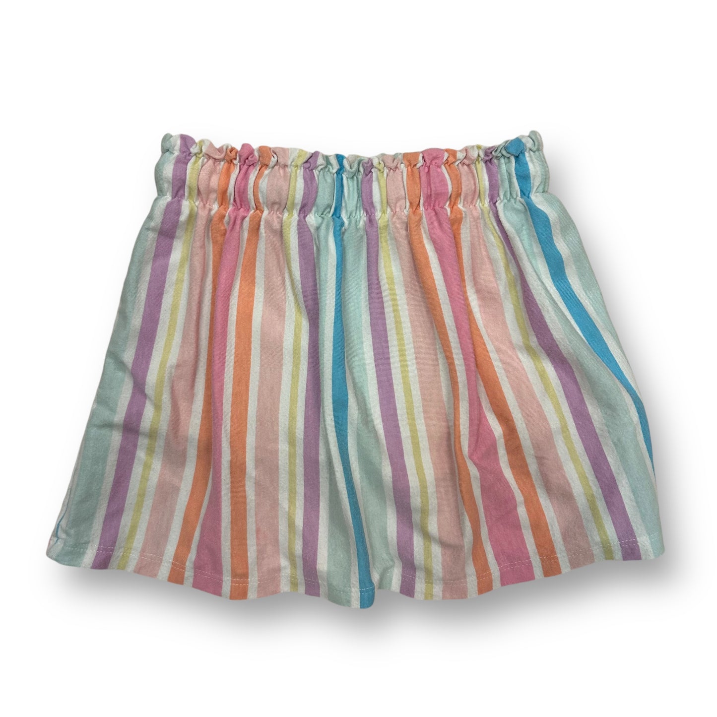 Cat & Jack Girls Size 4/5 Pastel Striped Elastic Waist Cartwheel Skort